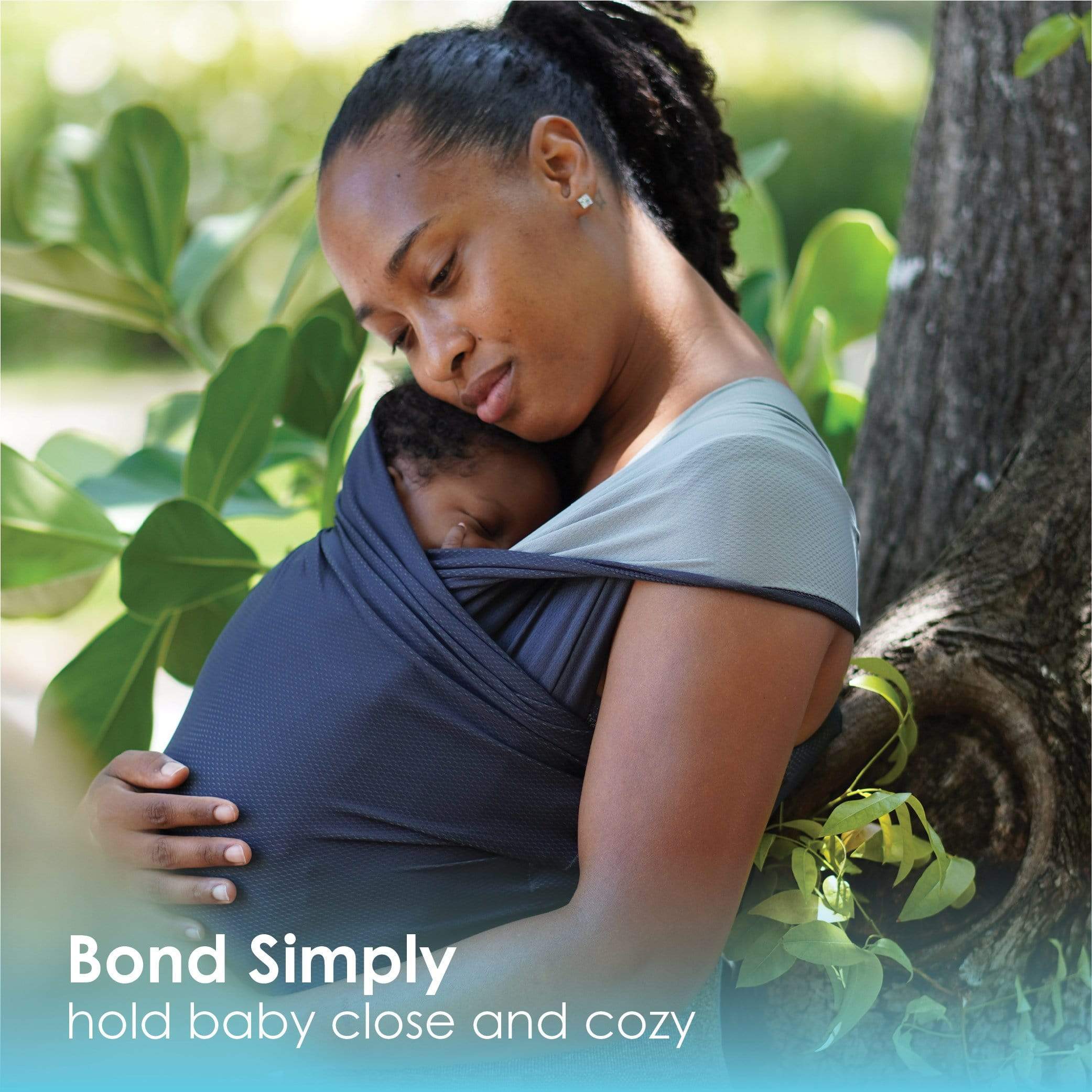 Baby K'tan Active Oasis Baby Carrier | Black-Grey - Image 9