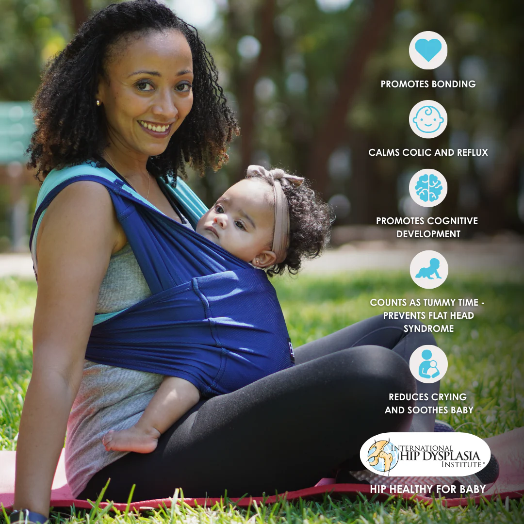 Baby K'tan Active Oasis Baby Carrier | Blue-Turquoise - Image 5