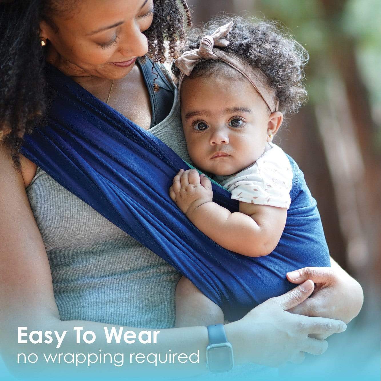 Baby K'tan Active Oasis Baby Carrier | Blue-Turquoise - Image 8