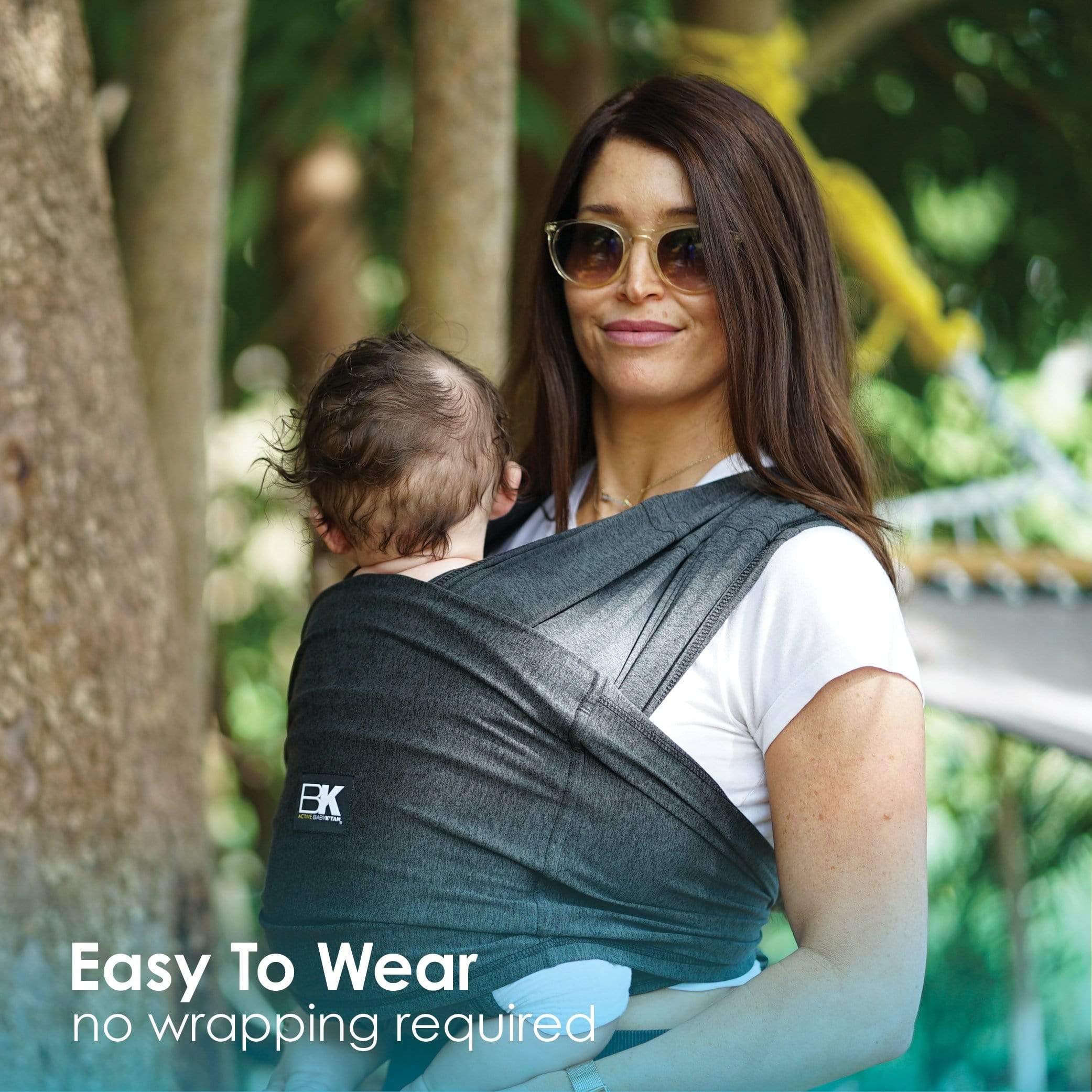 Baby K'tan Active Baby Carrier | Heather Black - Image 6
