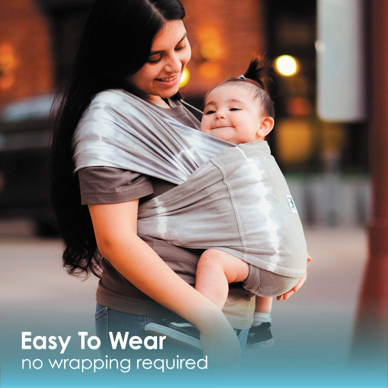 Baby K'tan Print Baby Carrier | Graphite Grey - Image 13