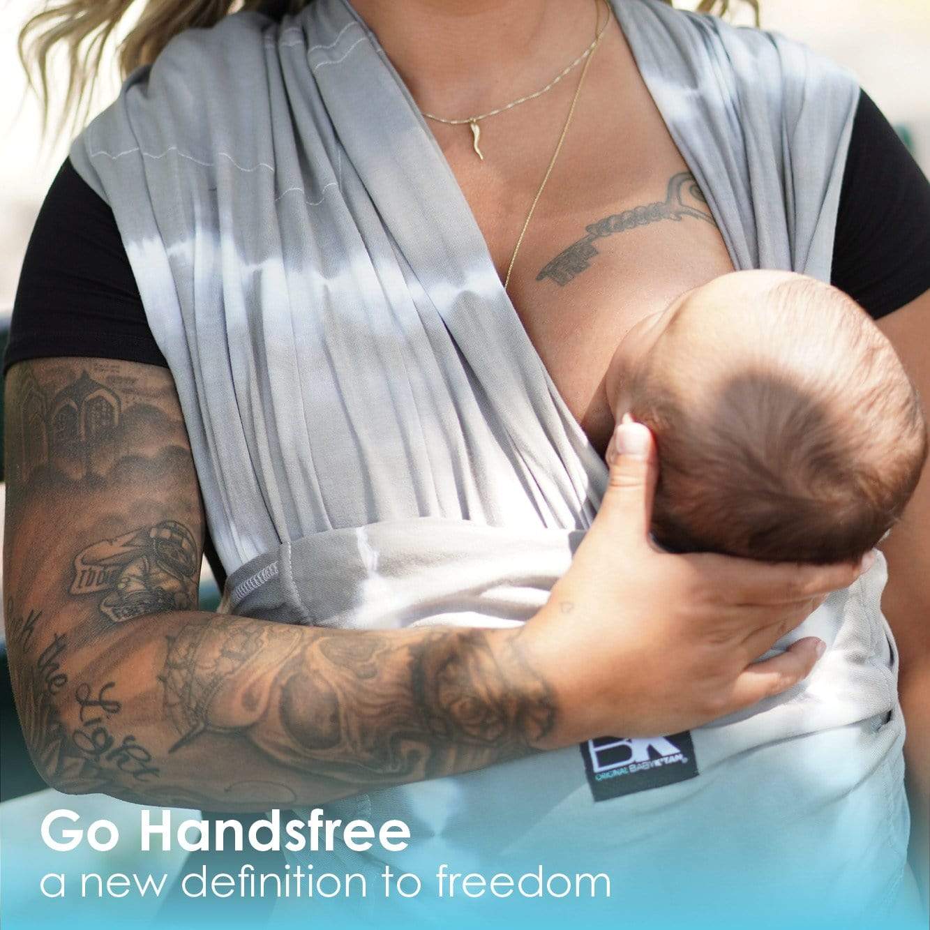Baby K'tan Print Baby Carrier | Graphite Grey - Image 14