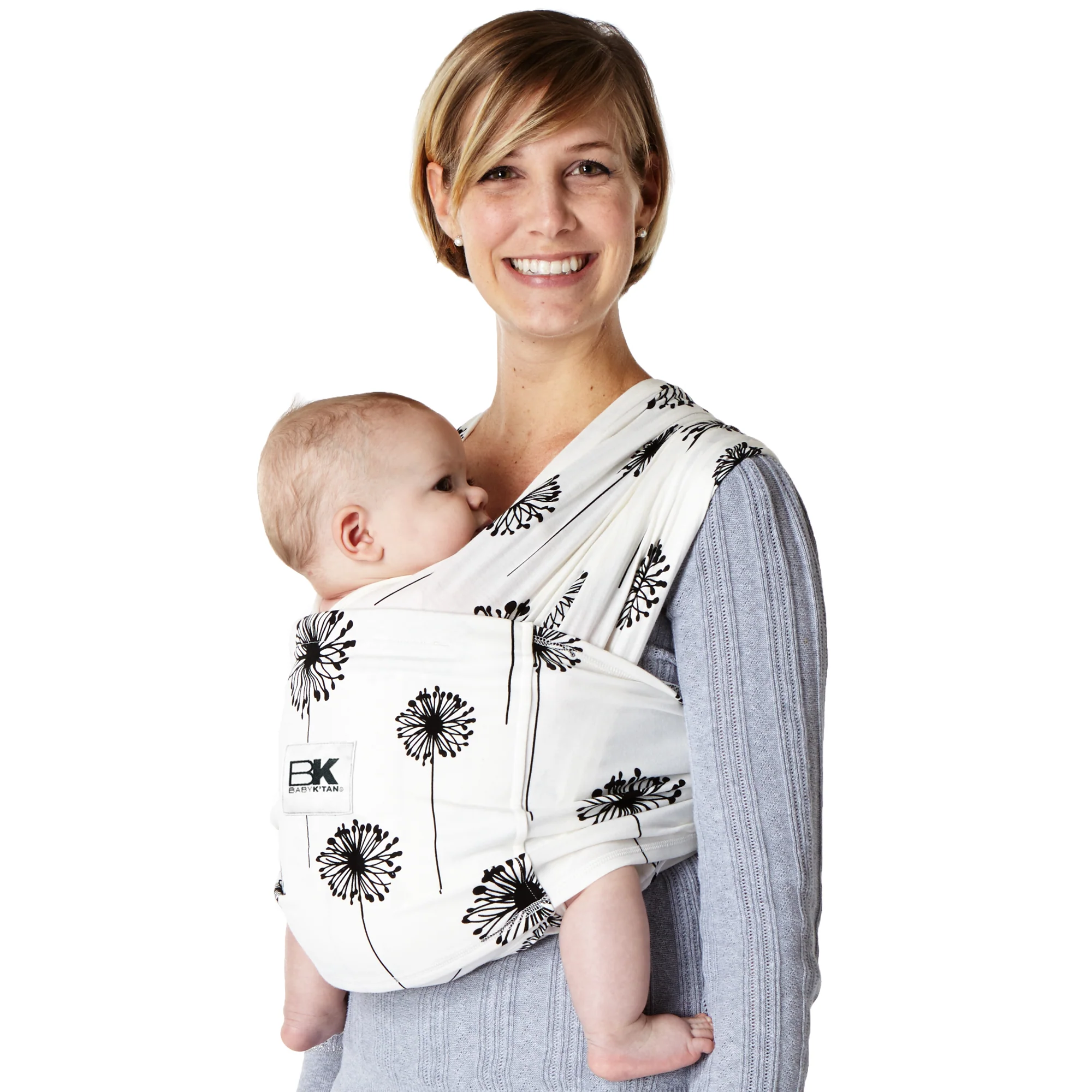 Baby K'tan Print Baby Carrier | Misty Blue - Image 18