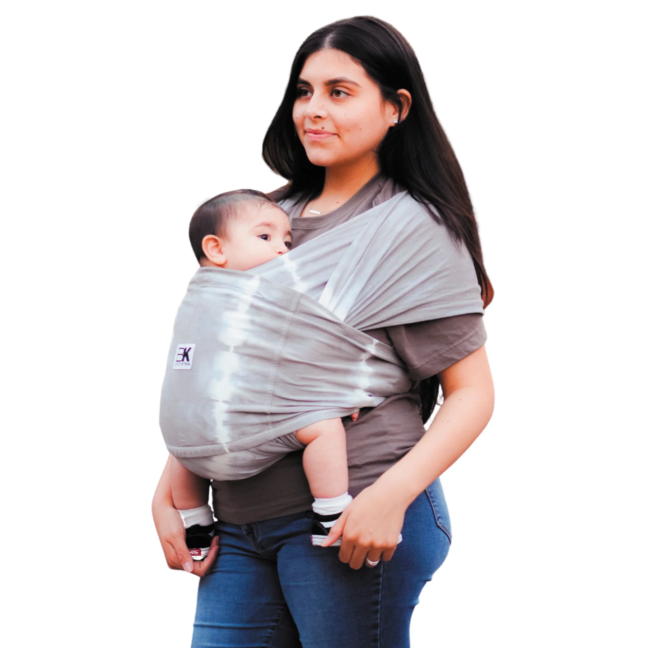 Baby K'tan Print Baby Carrier | Misty Blue - Image 25