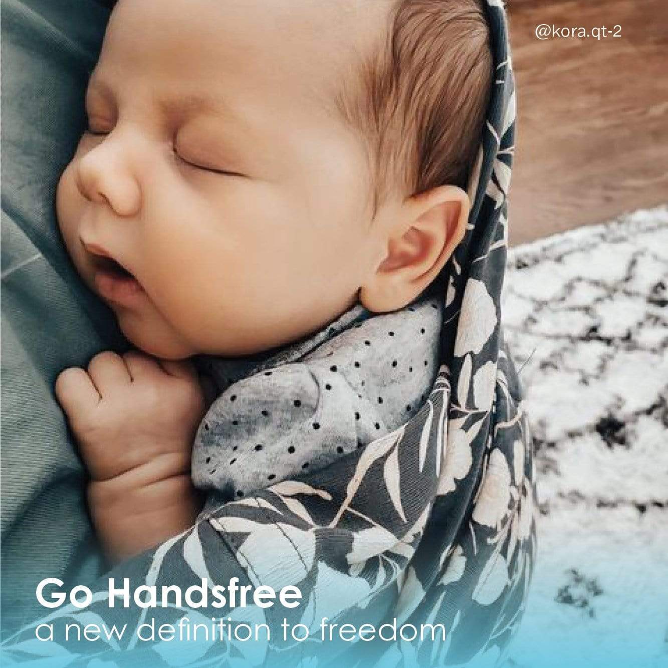 Baby K'tan Print Baby Carrier | Floral Garden - Image 13