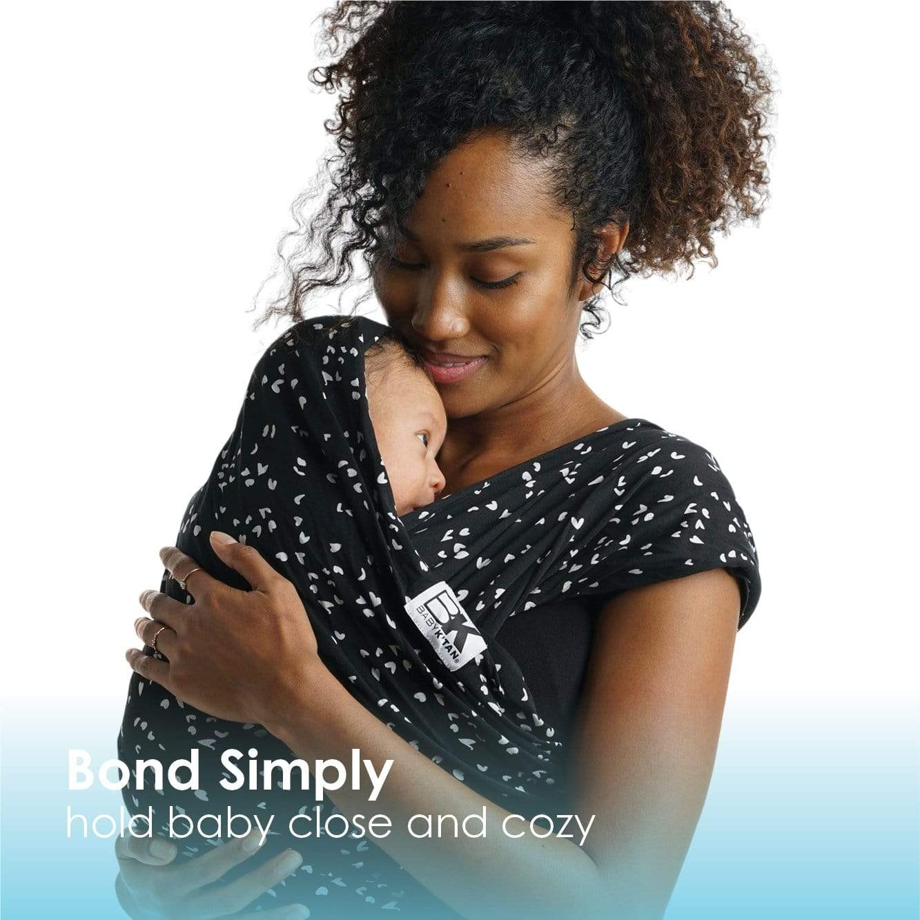 Baby K'tan Print Baby Carrier | Sweetheart Black - Image 11