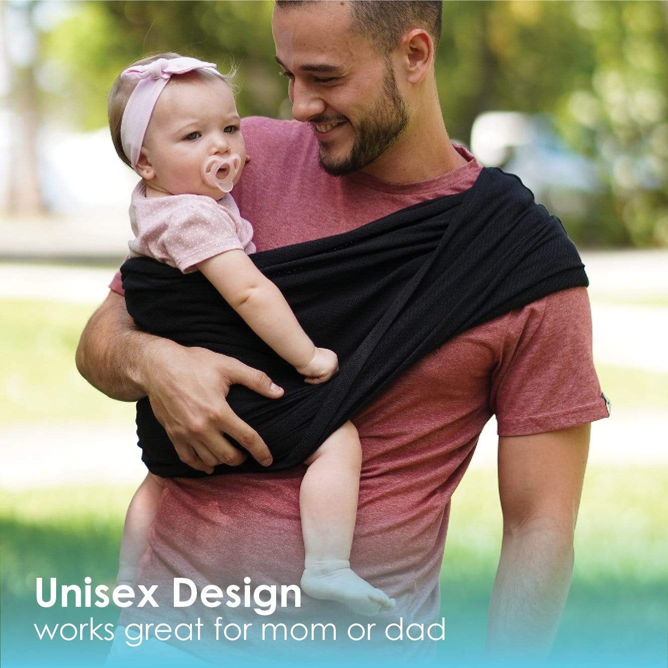 Baby K'tan Print Baby Carrier | Sweetheart Black - Image 14