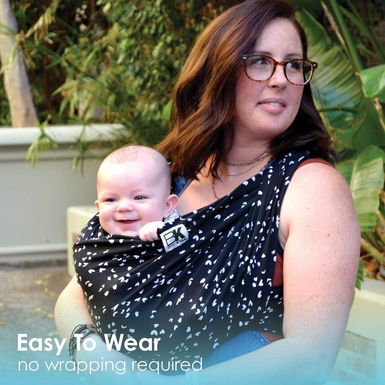 Baby K'tan Print Baby Carrier | Sweetheart Black - Image 15
