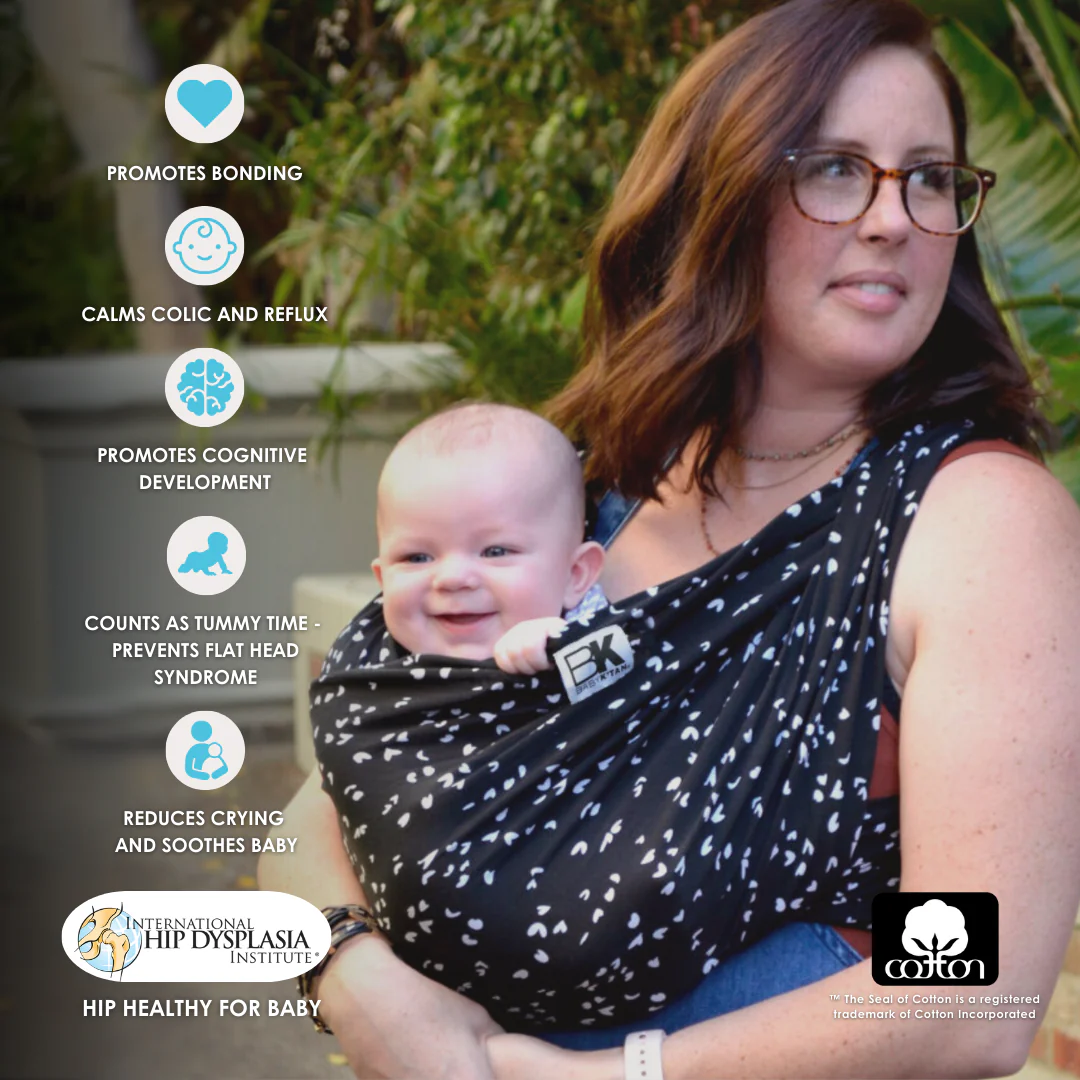Baby K'tan Print Baby Carrier | Sweetheart Black - Image 5