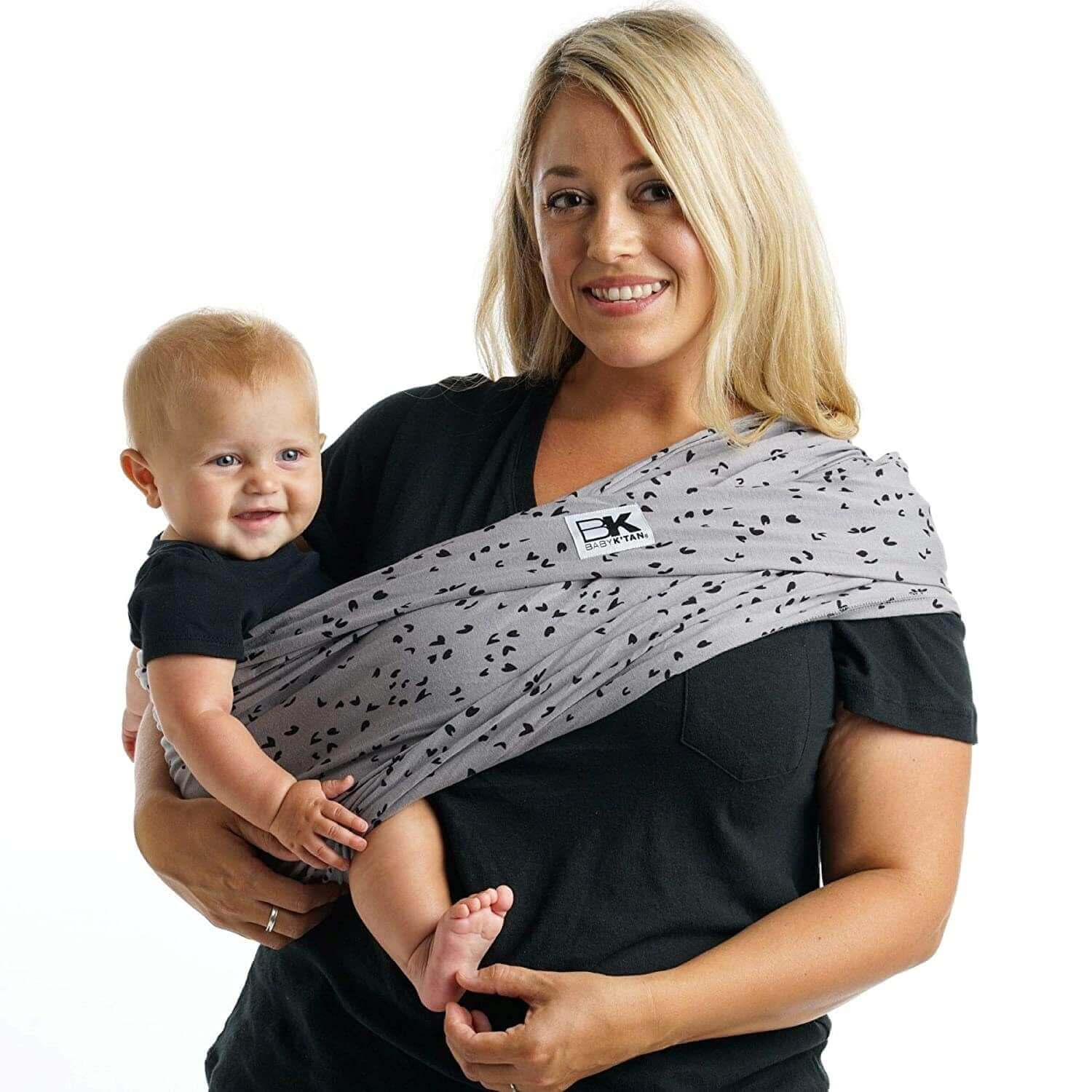 Baby K'tan Print Baby Carrier | Sweetheart Grey - Image 10