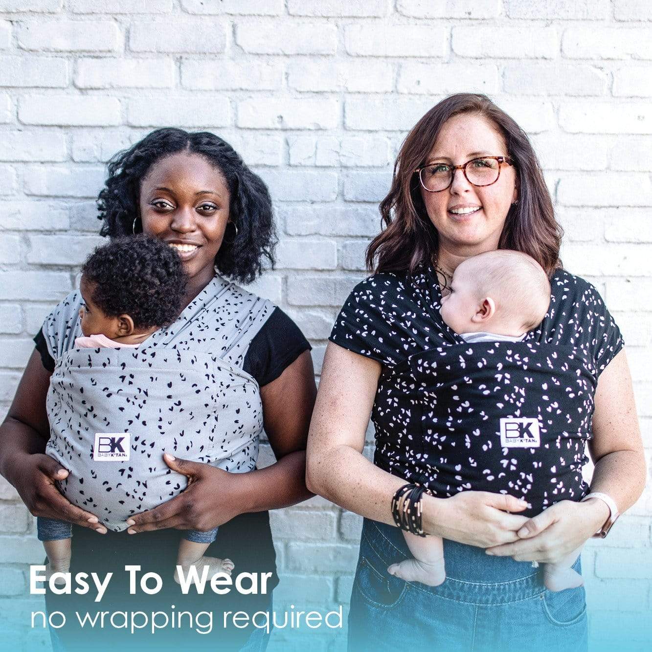 Baby K'tan Print Baby Carrier | Sweetheart Grey - Image 9