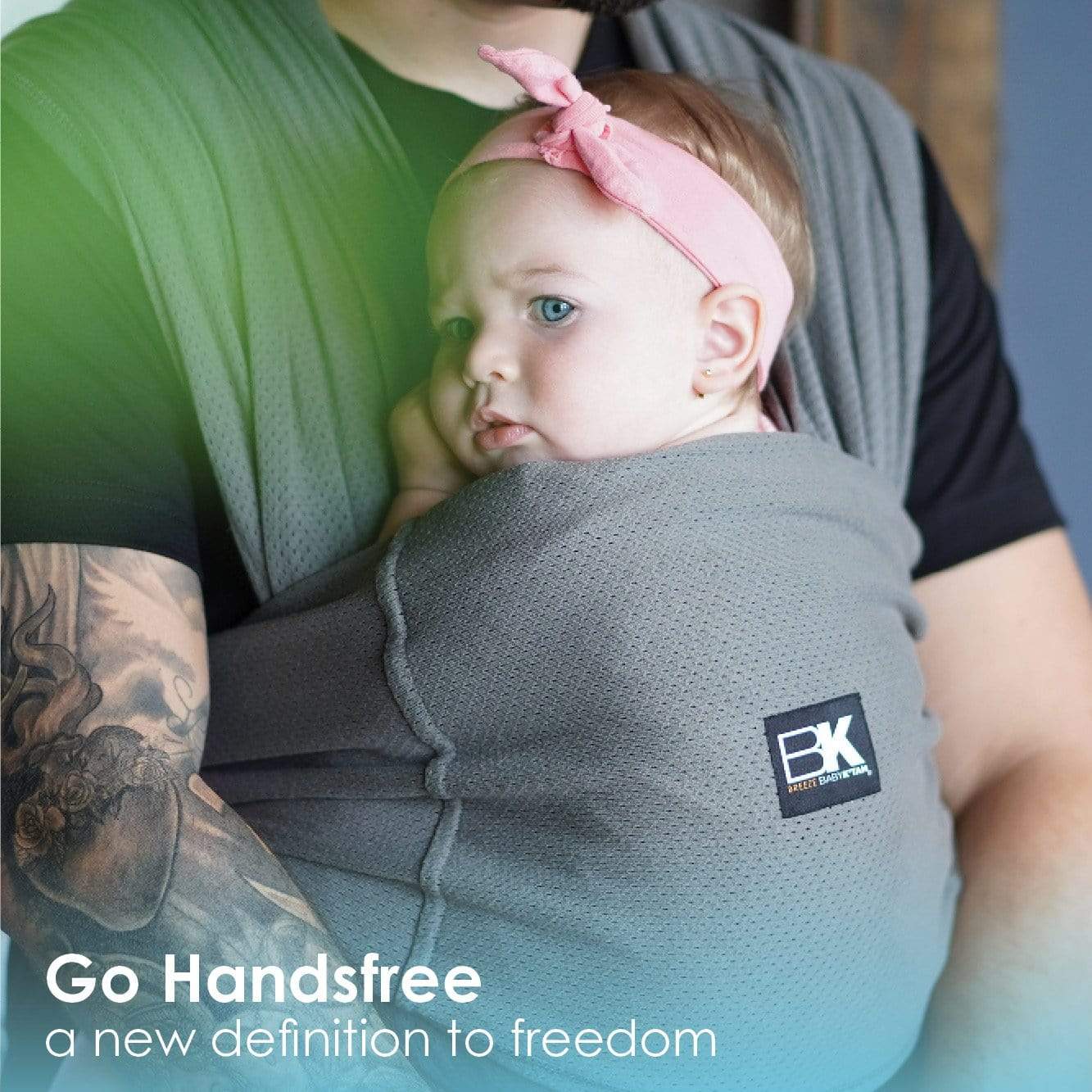 Baby K'tan Breeze Baby Carrier | Charcoal - Image 6