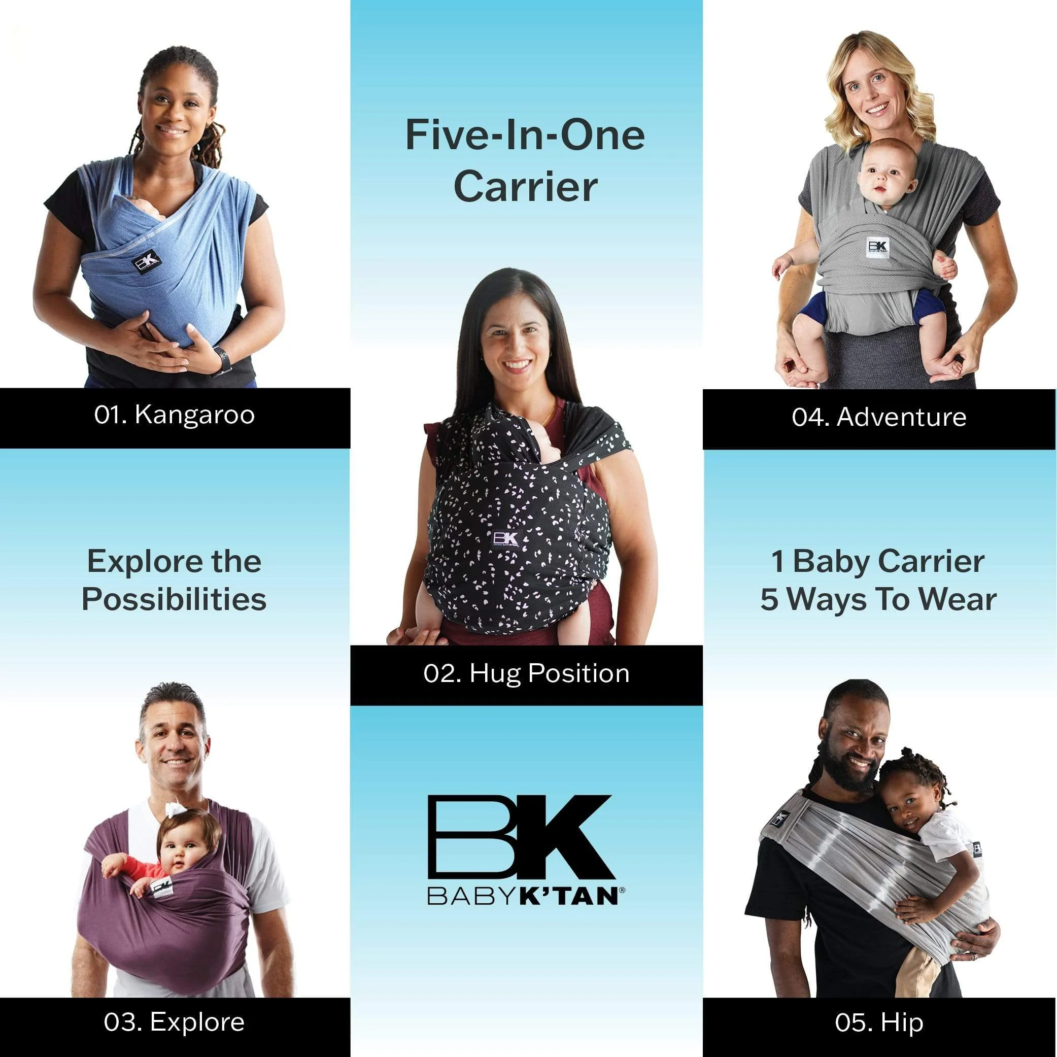 Baby K'tan Breeze Baby Carrier | Black - Image 10