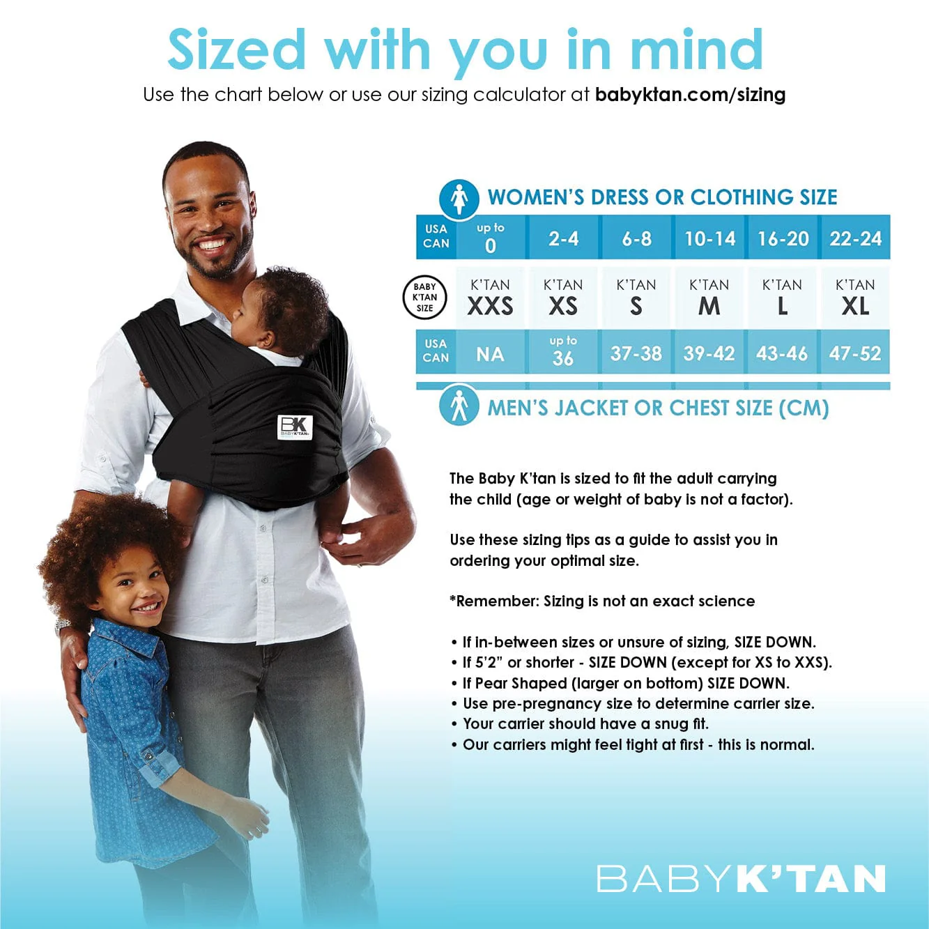 Baby K'tan Breeze Baby Carrier | Black - Image 3
