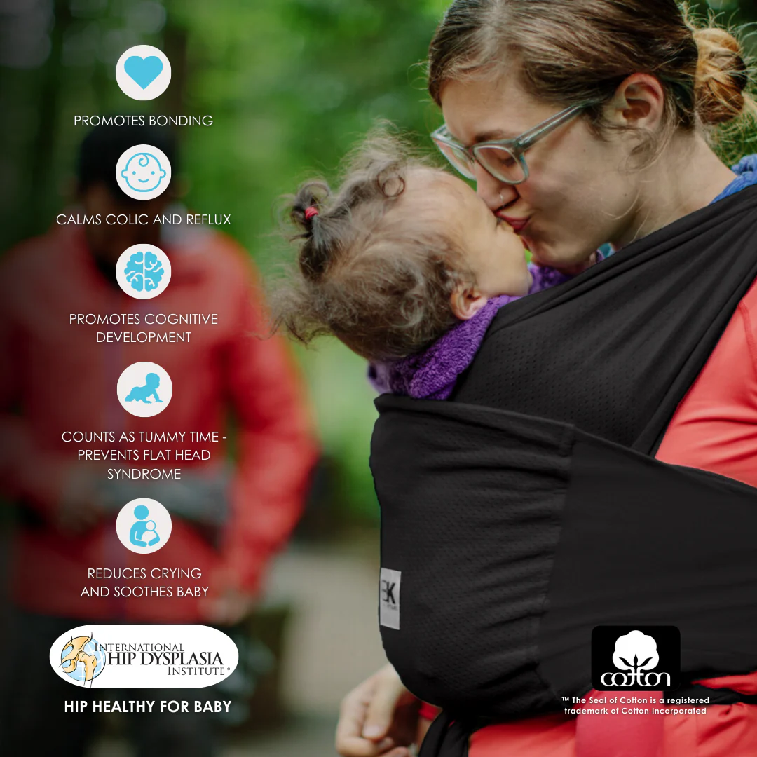 Baby K'tan Breeze Baby Carrier | Black - Image 4
