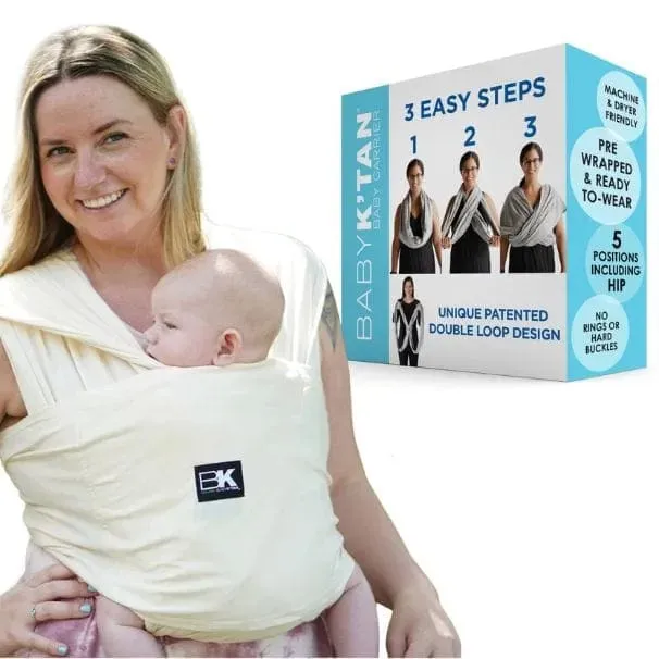 Baby K'tan Organic Baby Carrier | Natural - Image 10