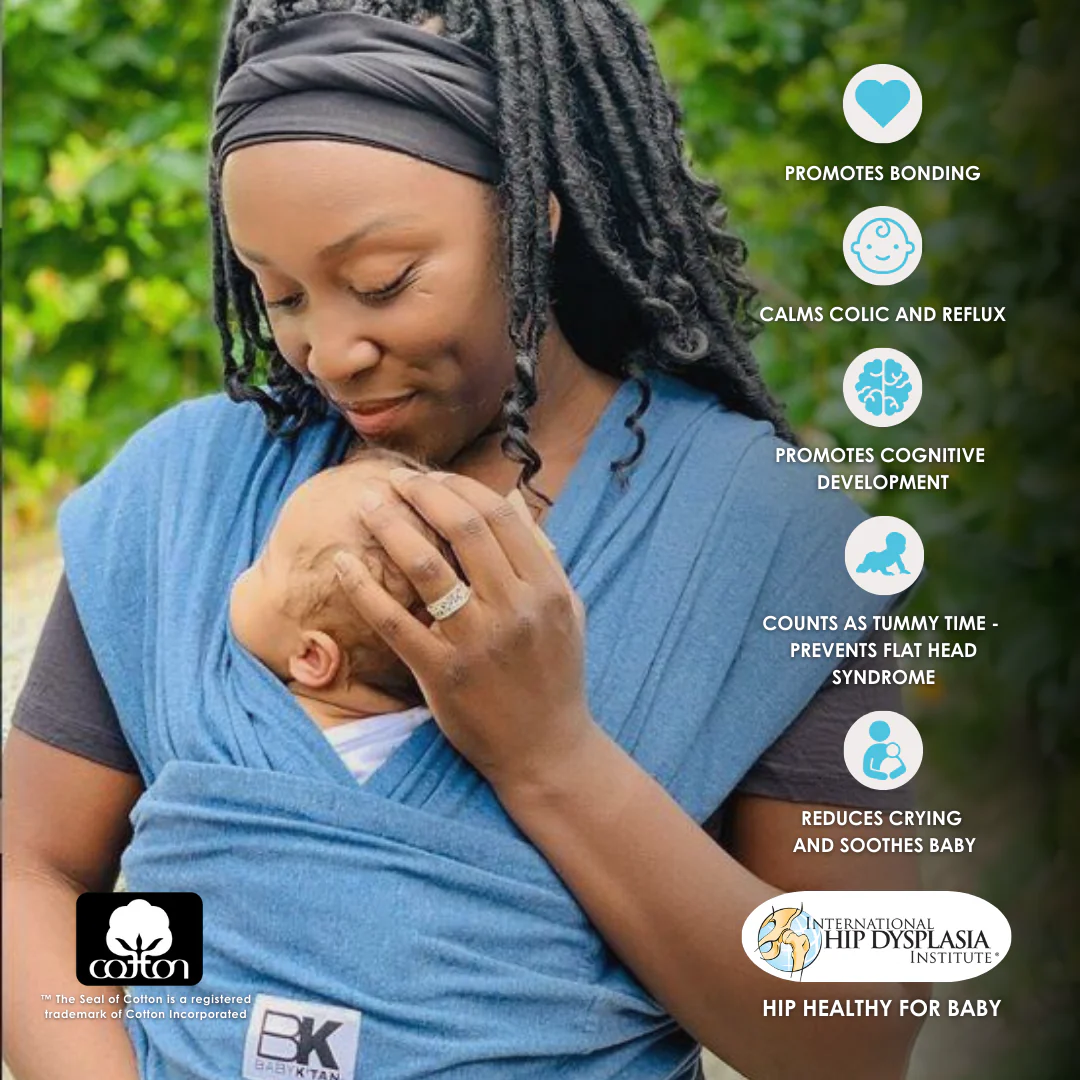 Baby K'tan Original Baby Carrier | Denim - Image 4