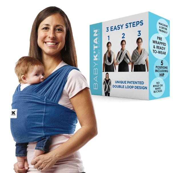 Baby K'tan Original Baby Carrier | Denim - Image 5