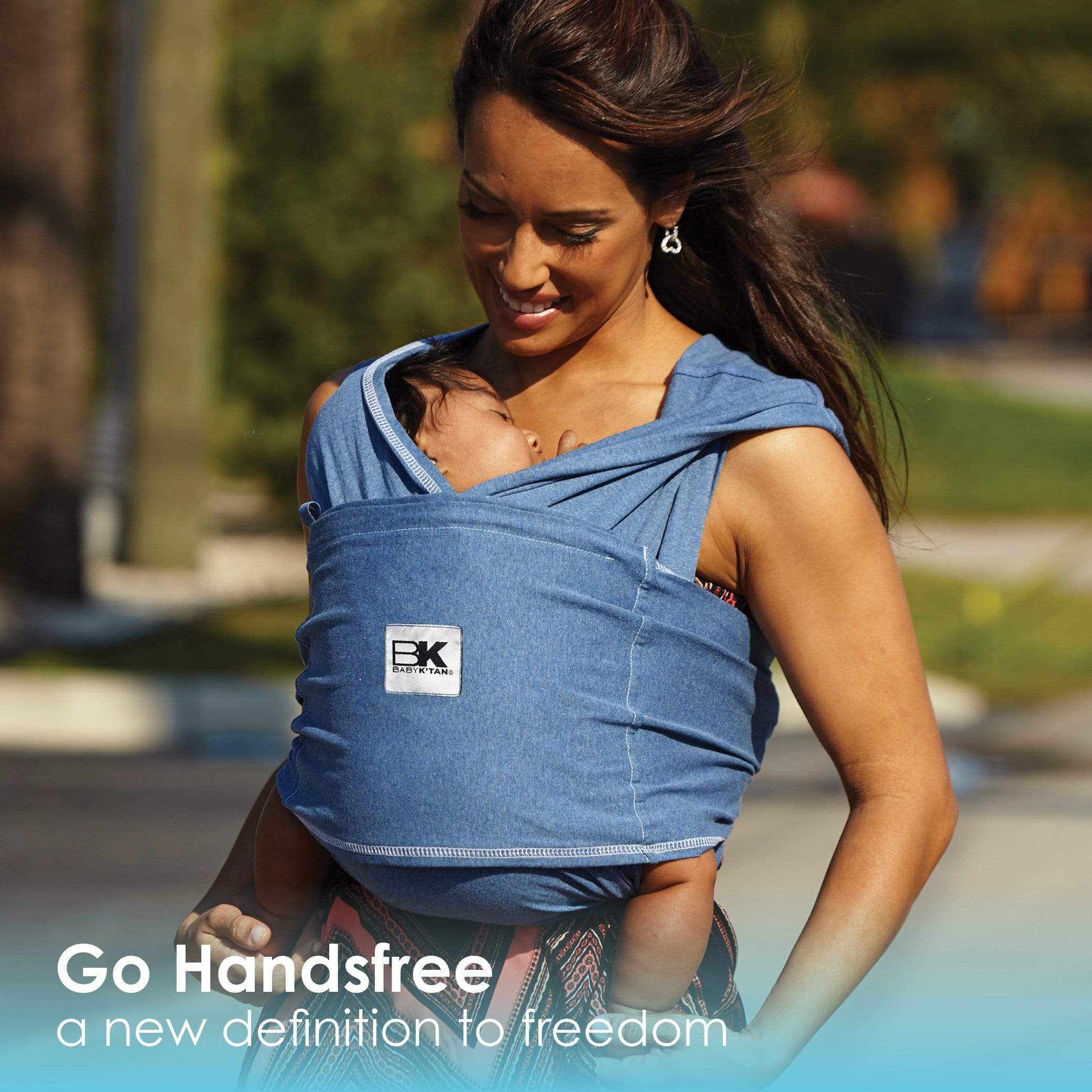 Baby K'tan Original Baby Carrier | Denim - Image 7