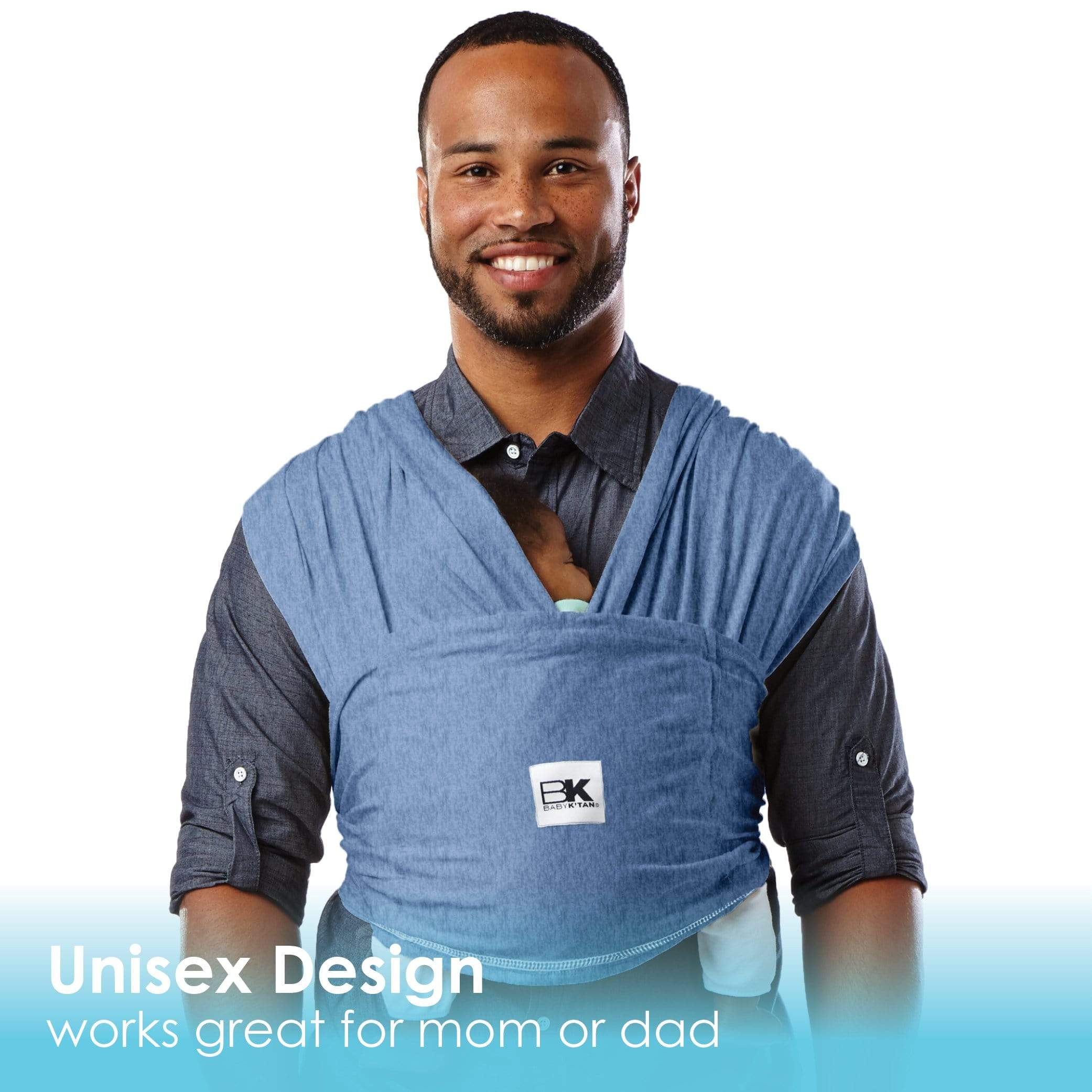 Baby K'tan Original Baby Carrier | Denim - Image 8