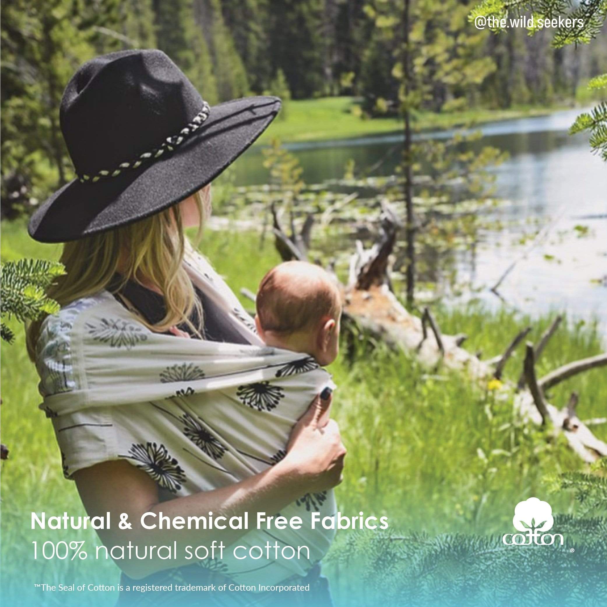 Baby K'tan Print Baby Carrier | Dandelion - Image 8