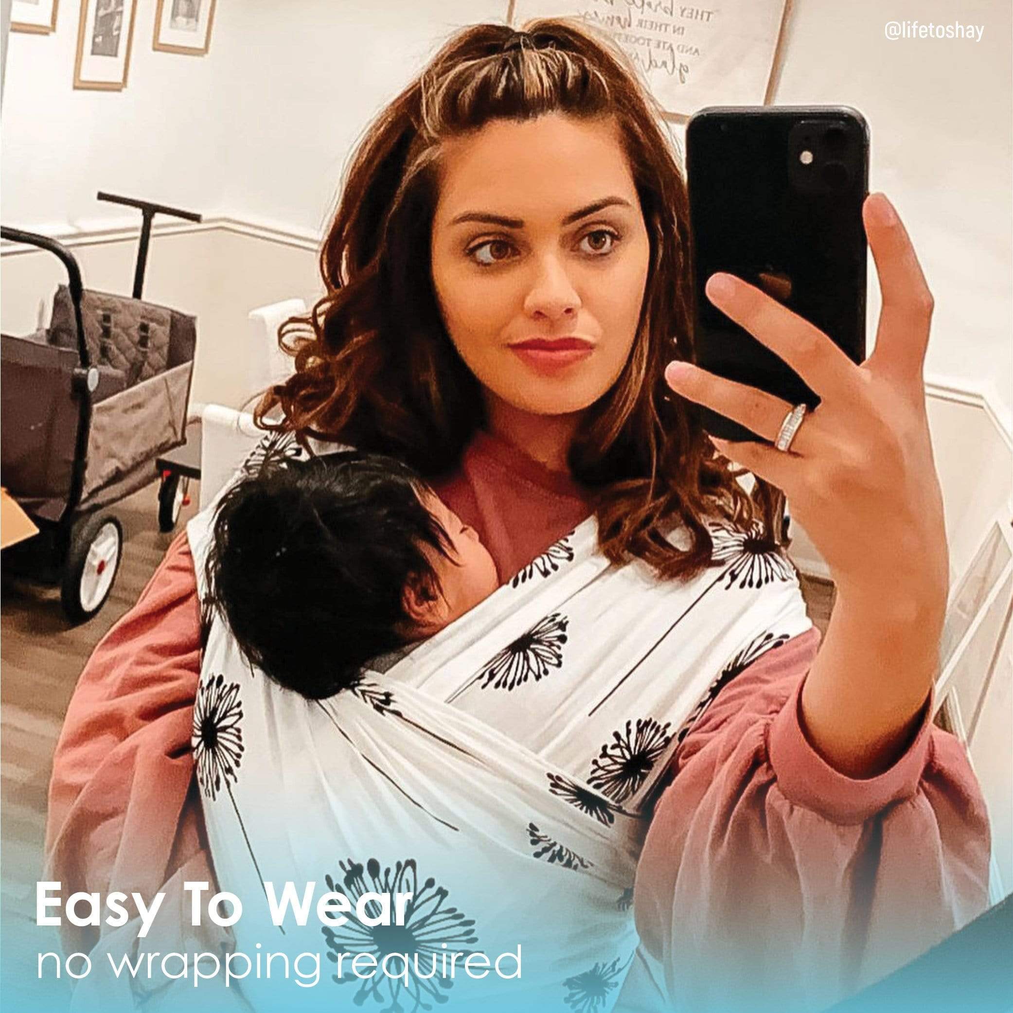 Baby K'tan Print Baby Carrier | Dandelion - Image 9