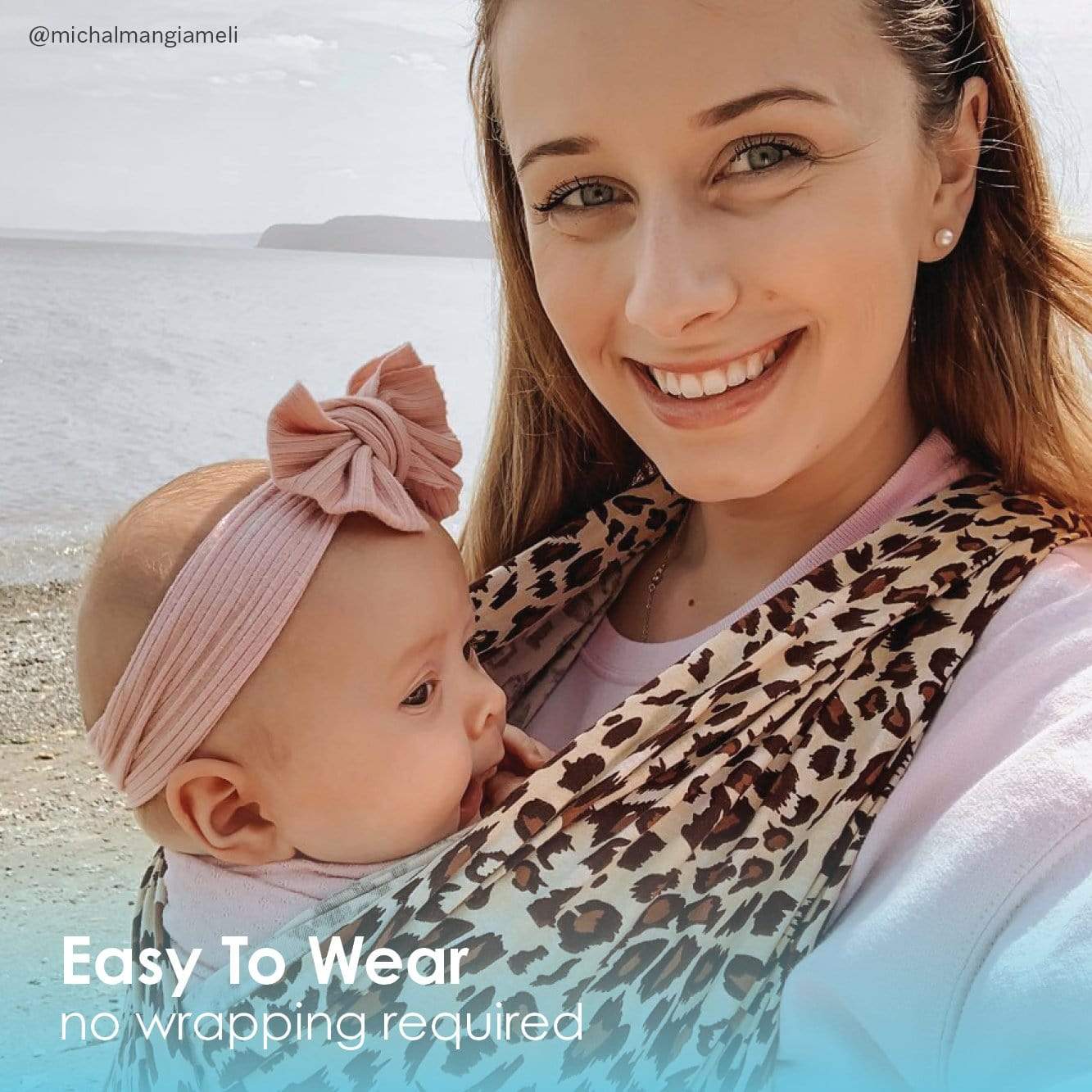 Baby K'tan Print Baby Carrier | Leopard Love - Image 9