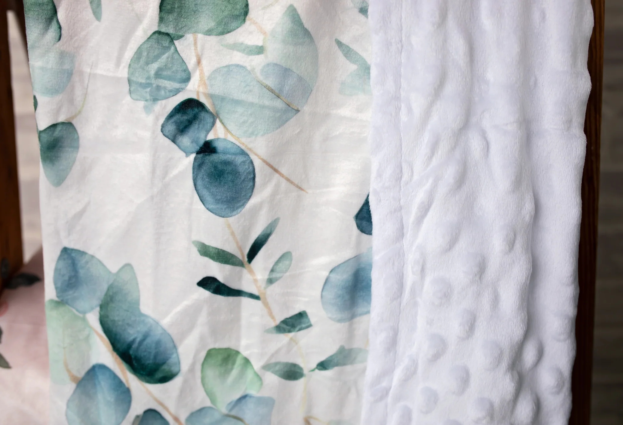 Eucalyptus Embrace Minky Blanket - Image 4