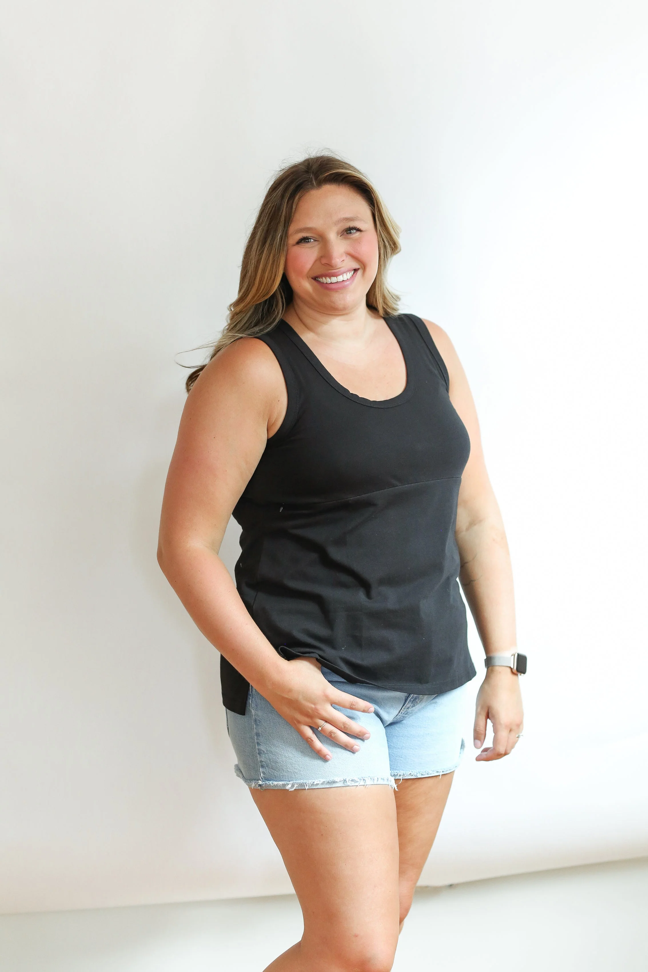 FINAL SALE - Invisible Zip Breastfeeding Tank Top - Image 17