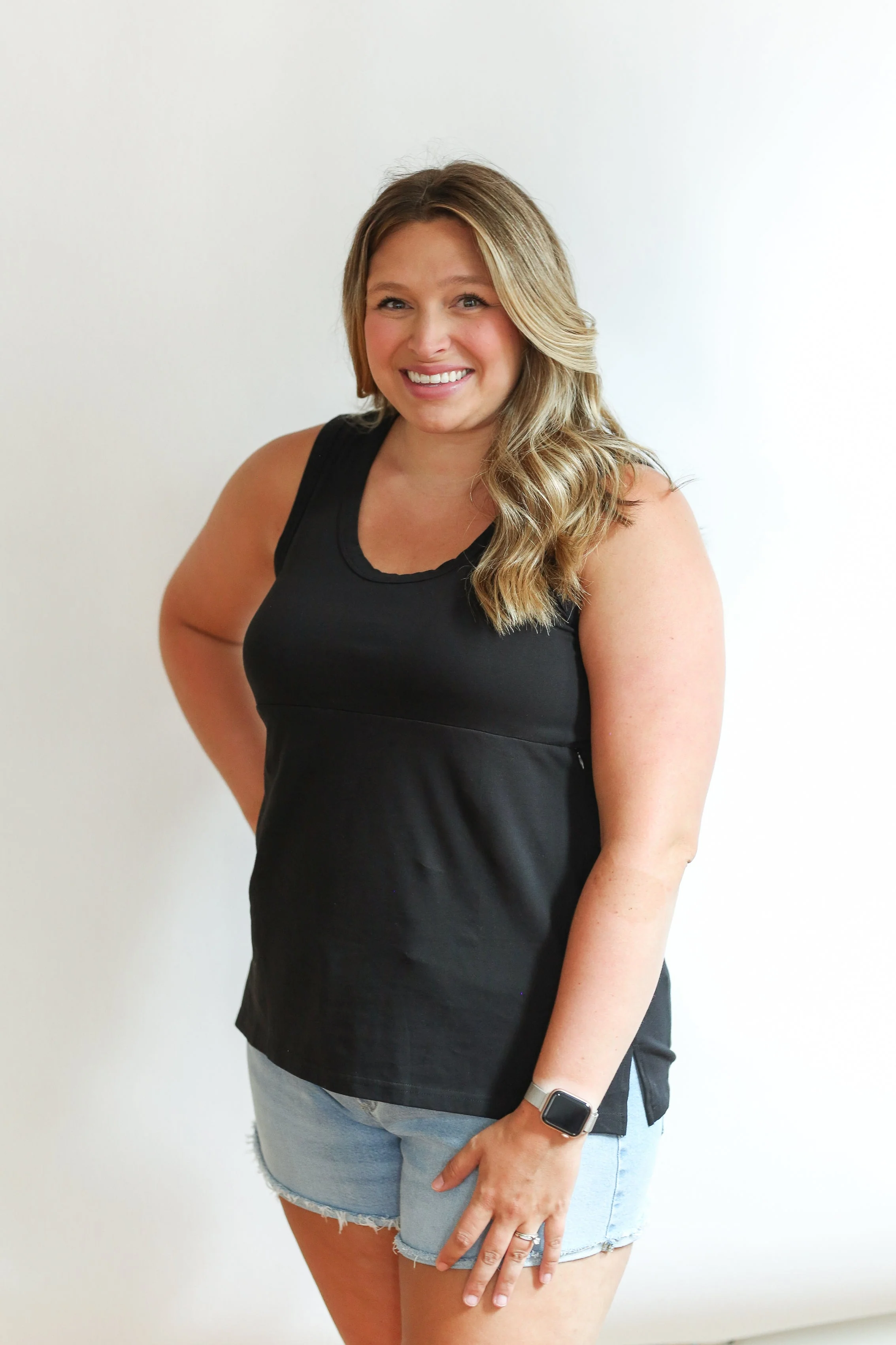 FINAL SALE - Invisible Zip Breastfeeding Tank Top - Image 21