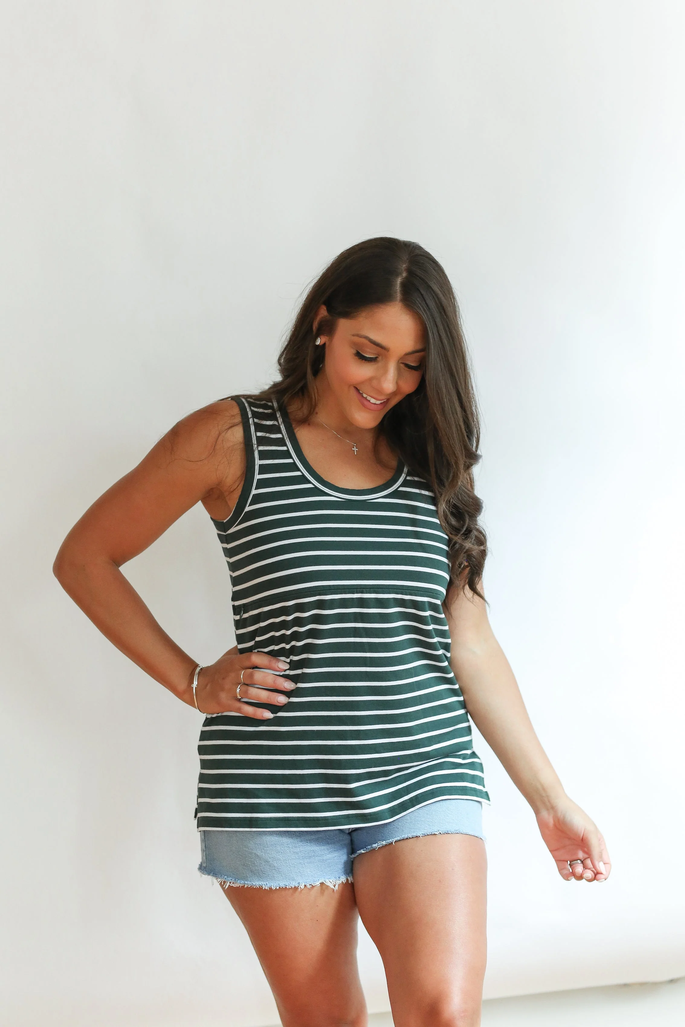 FINAL SALE - Invisible Zip Breastfeeding Tank Top - Image 25