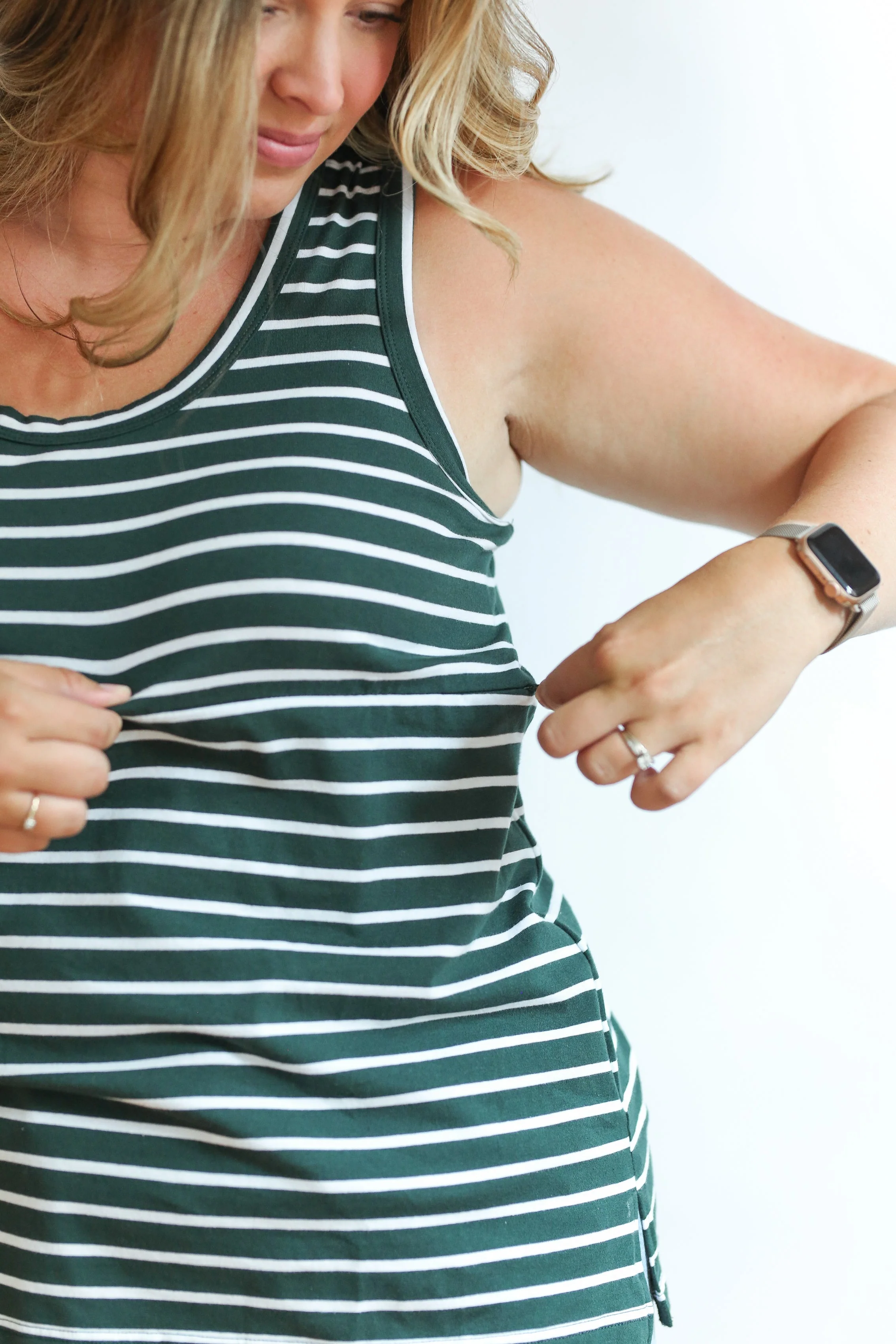 FINAL SALE - Invisible Zip Breastfeeding Tank Top - Image 27