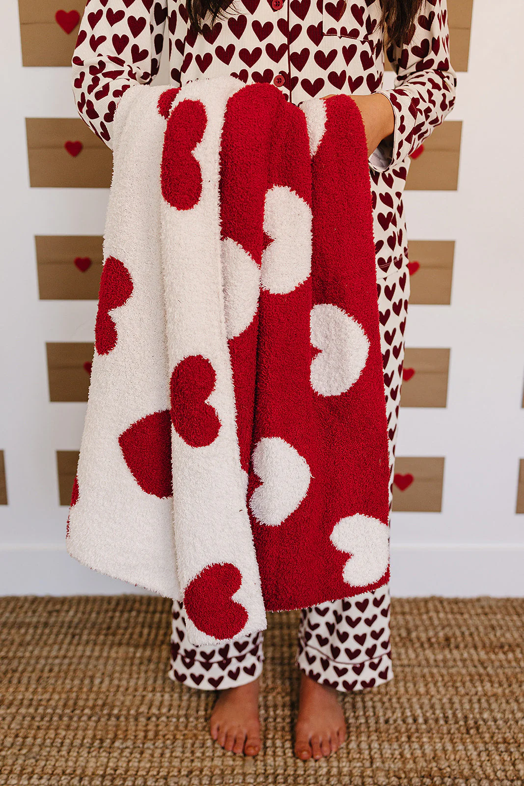 Hearts Plush Blanket - Image 2
