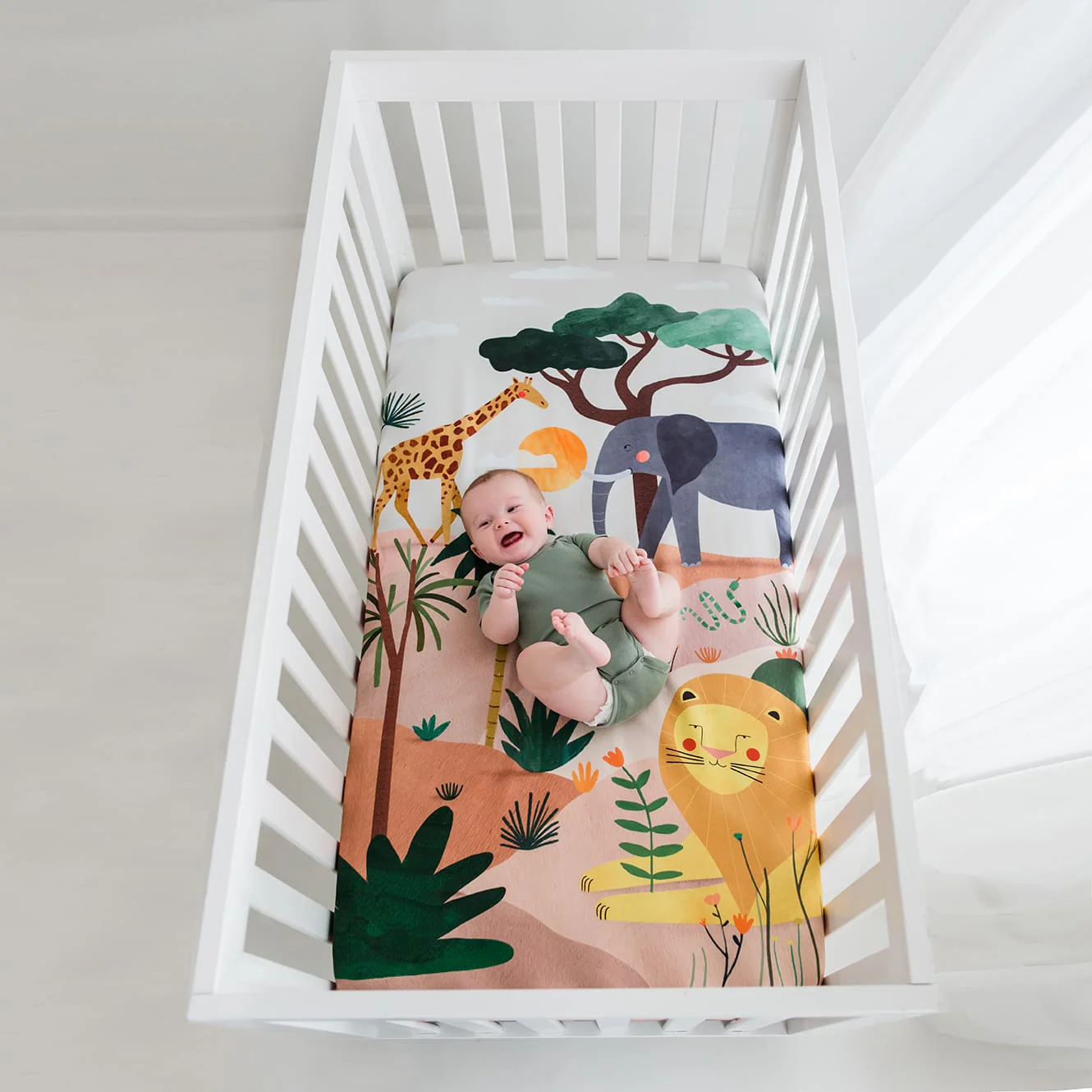 In The Savanna Mini Crib Sheet - Image 4