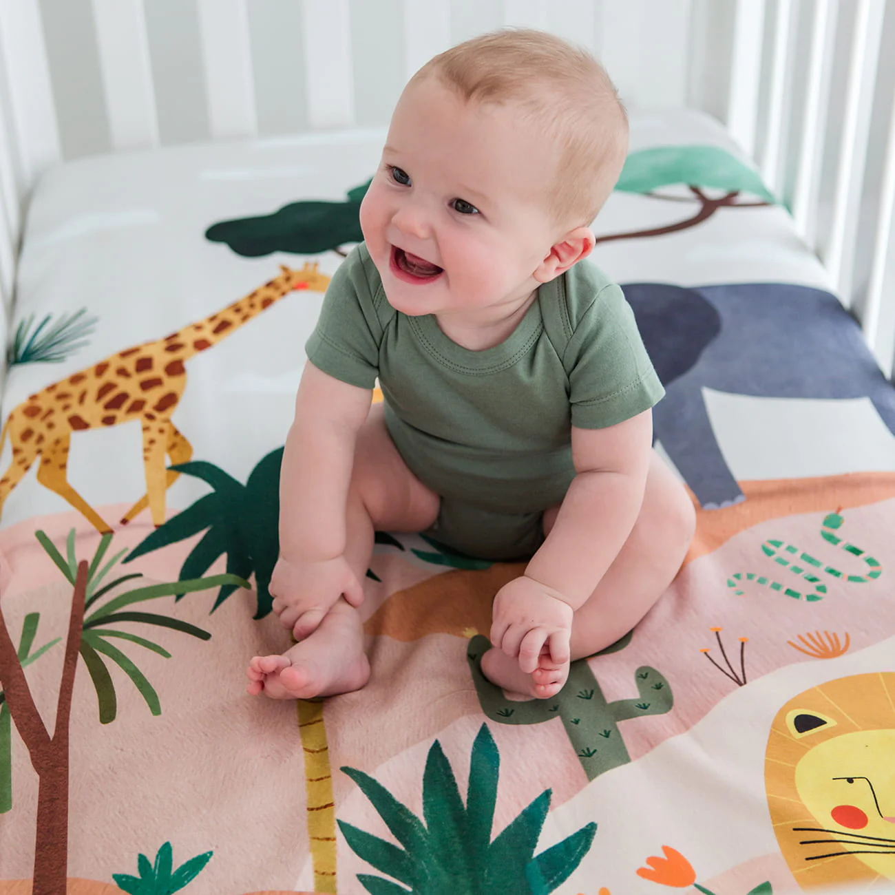 In The Savanna Mini Crib Sheet - Image 5