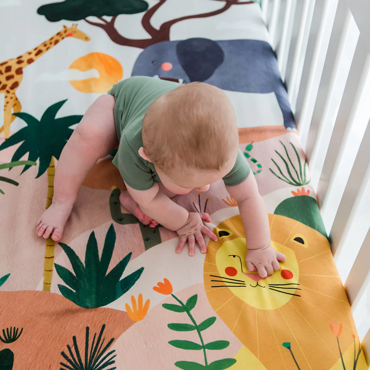In The Savanna Mini Crib Sheet - Image 6
