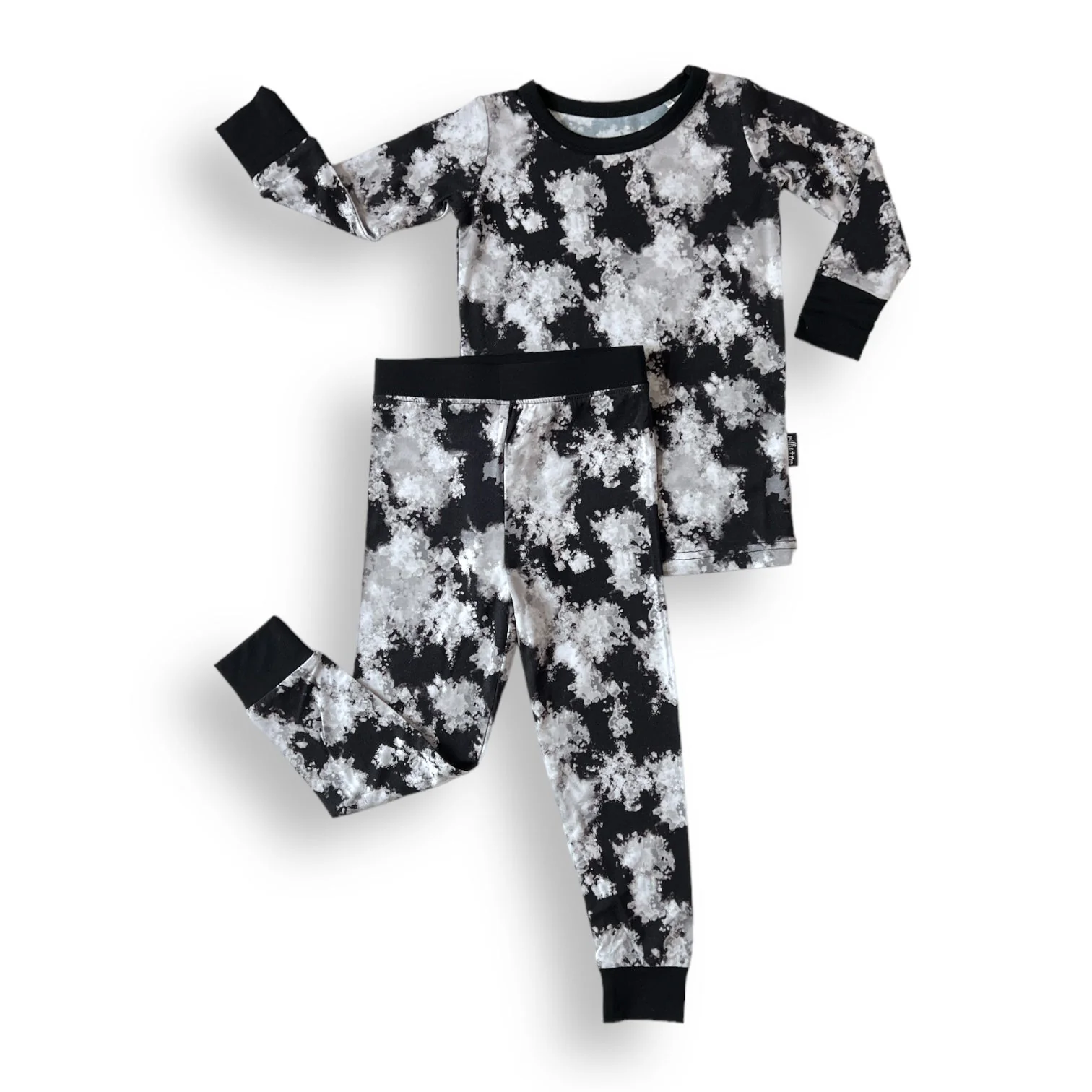 LONG SLEEVE 2 PIECE SETS- Black Tie Dye - Image 2