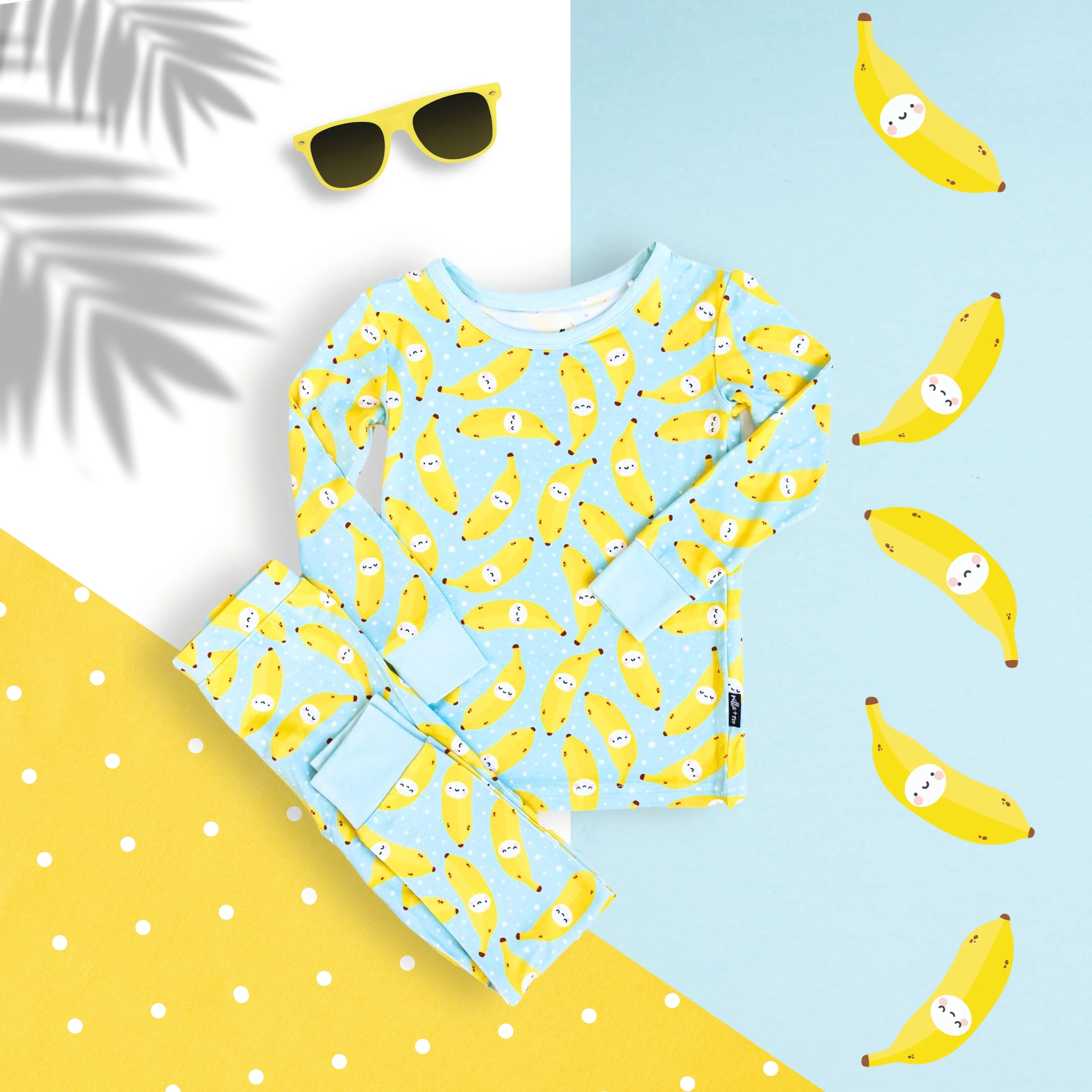 LONG SLEEVE 2 PIECE SETS- Kawaii Banana - Image 3