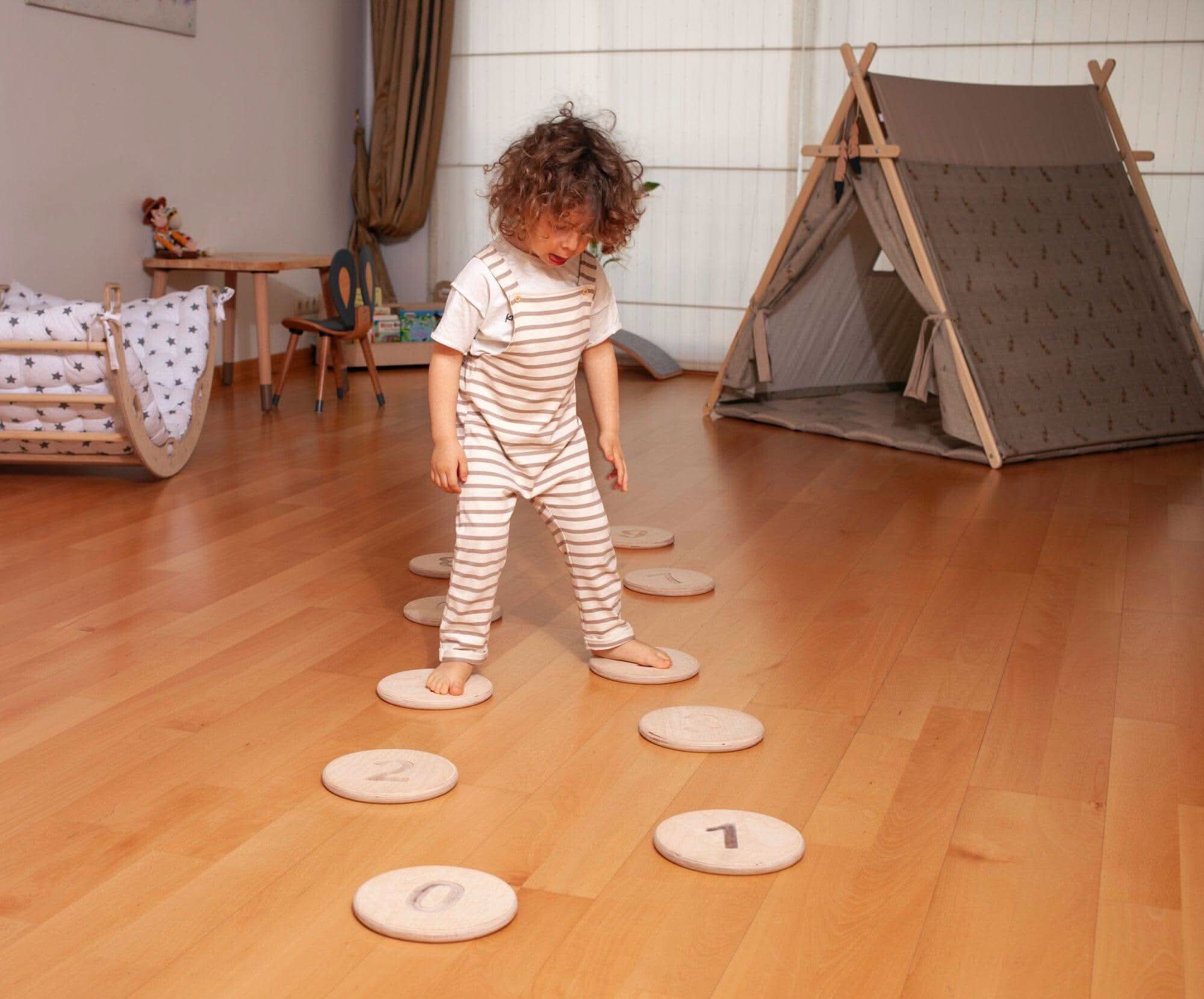 Montessori Balance Beam and Stepping Stones Set - Image 5