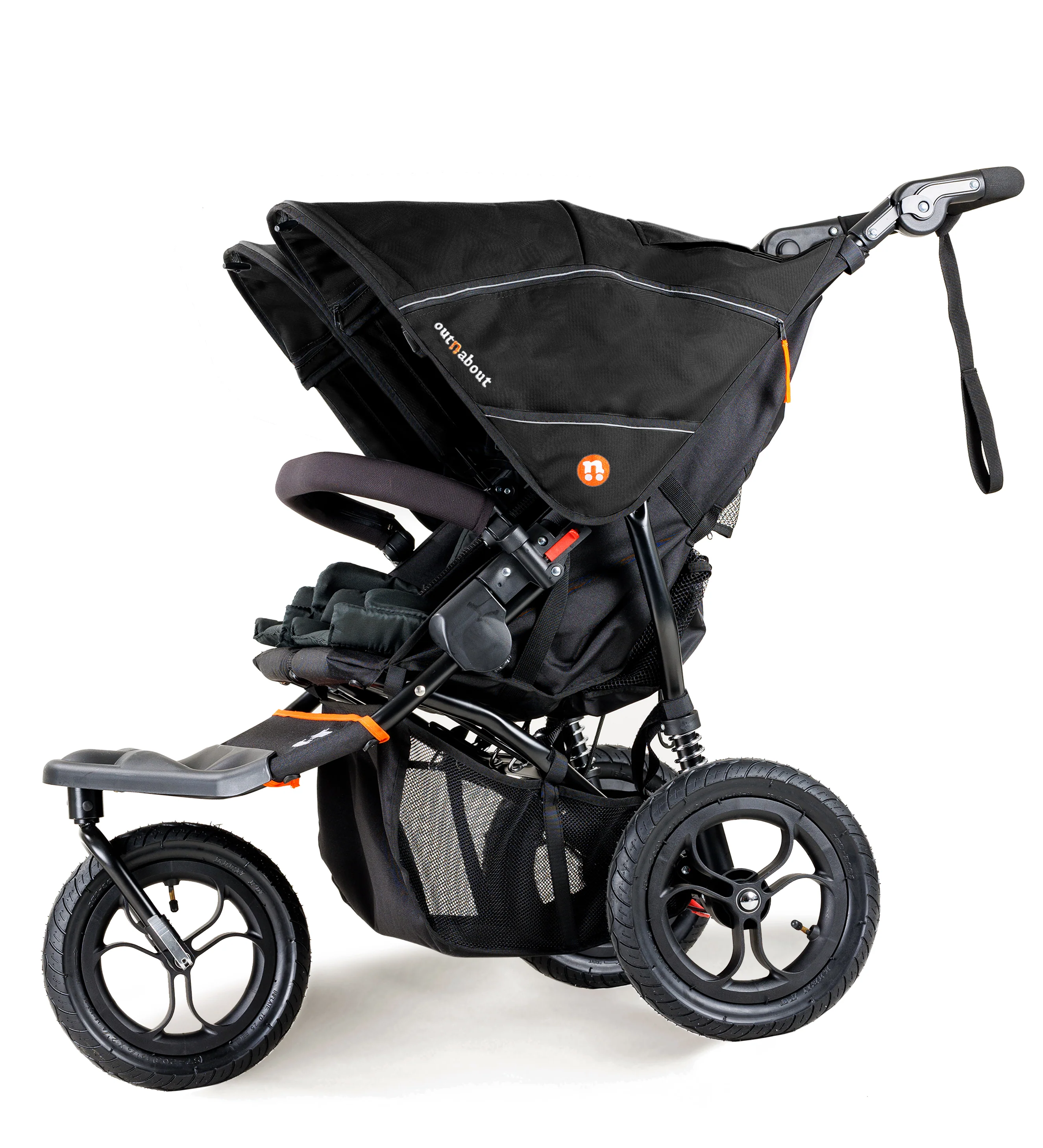 Nipper V5 Double Stroller Summit Black - Image 3