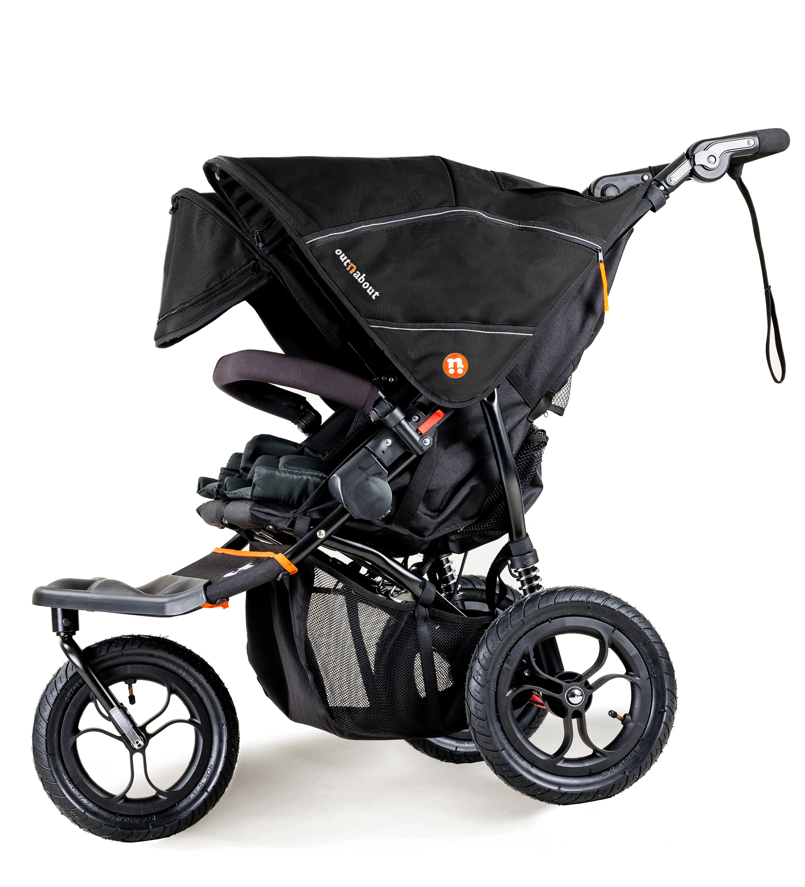 Nipper V5 Double Stroller Summit Black - Image 4