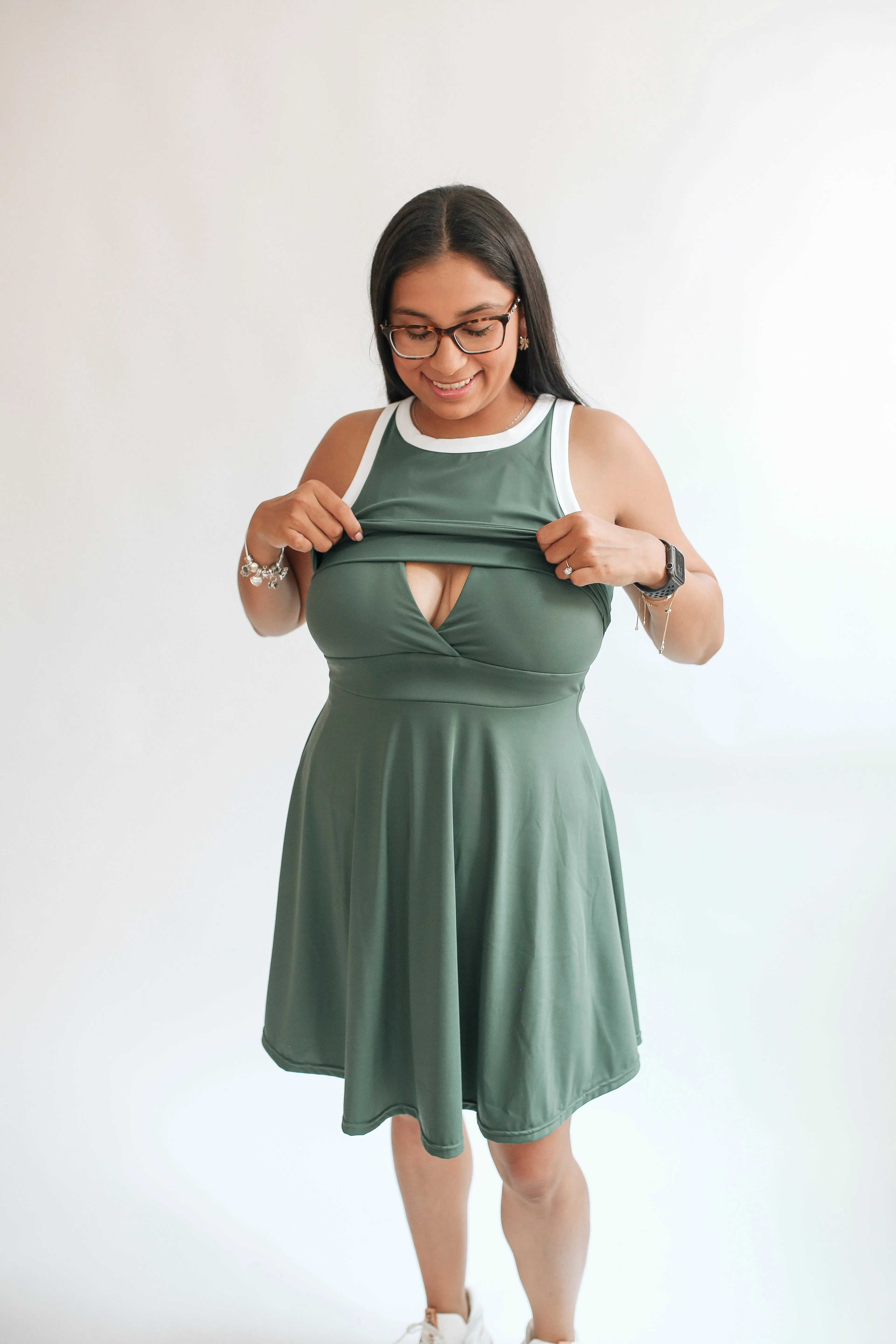 The Courtside Nursing Tennis Dress – Breastfeeding Friendly - Image 24