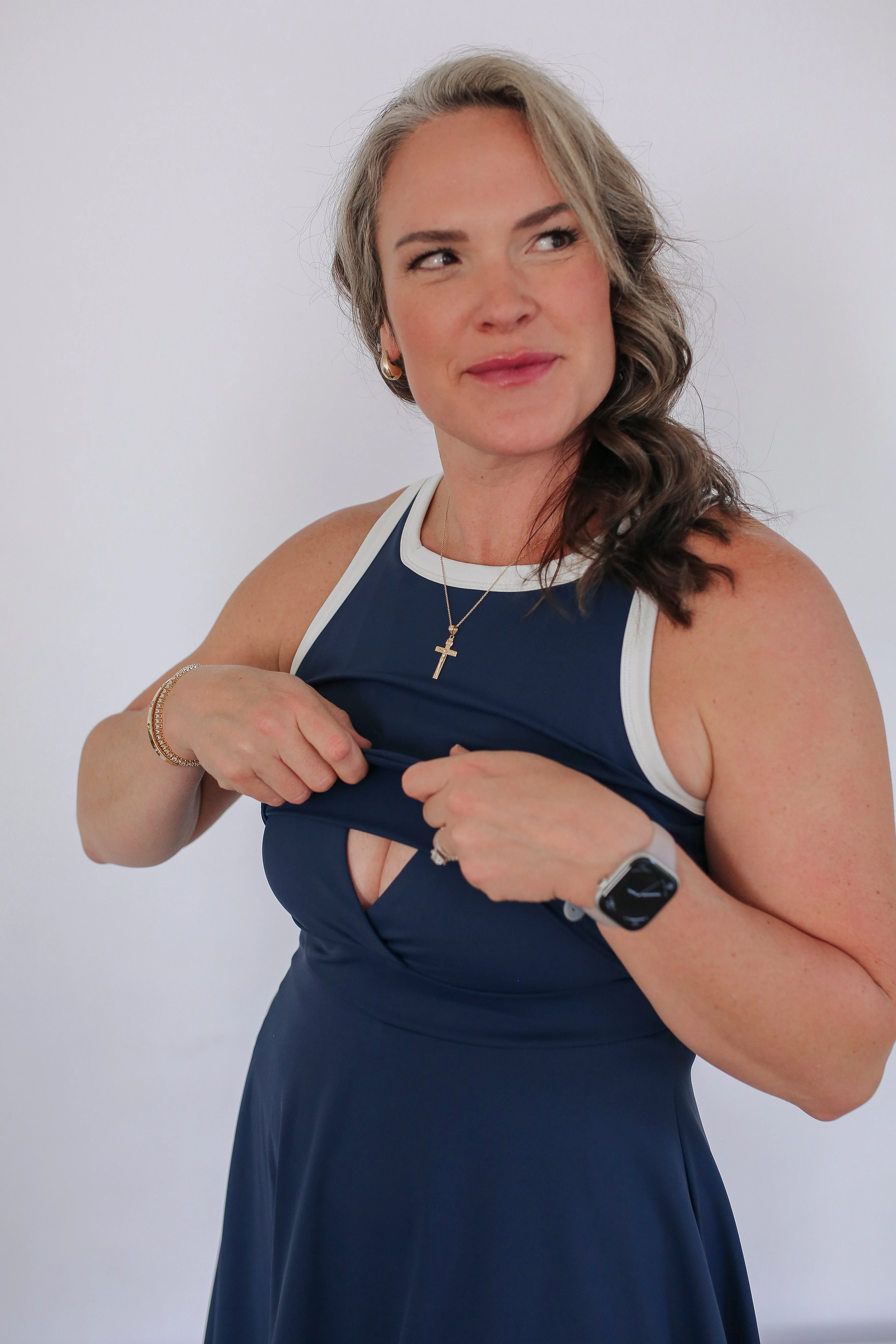 The Courtside Nursing Tennis Dress – Breastfeeding Friendly - Image 40