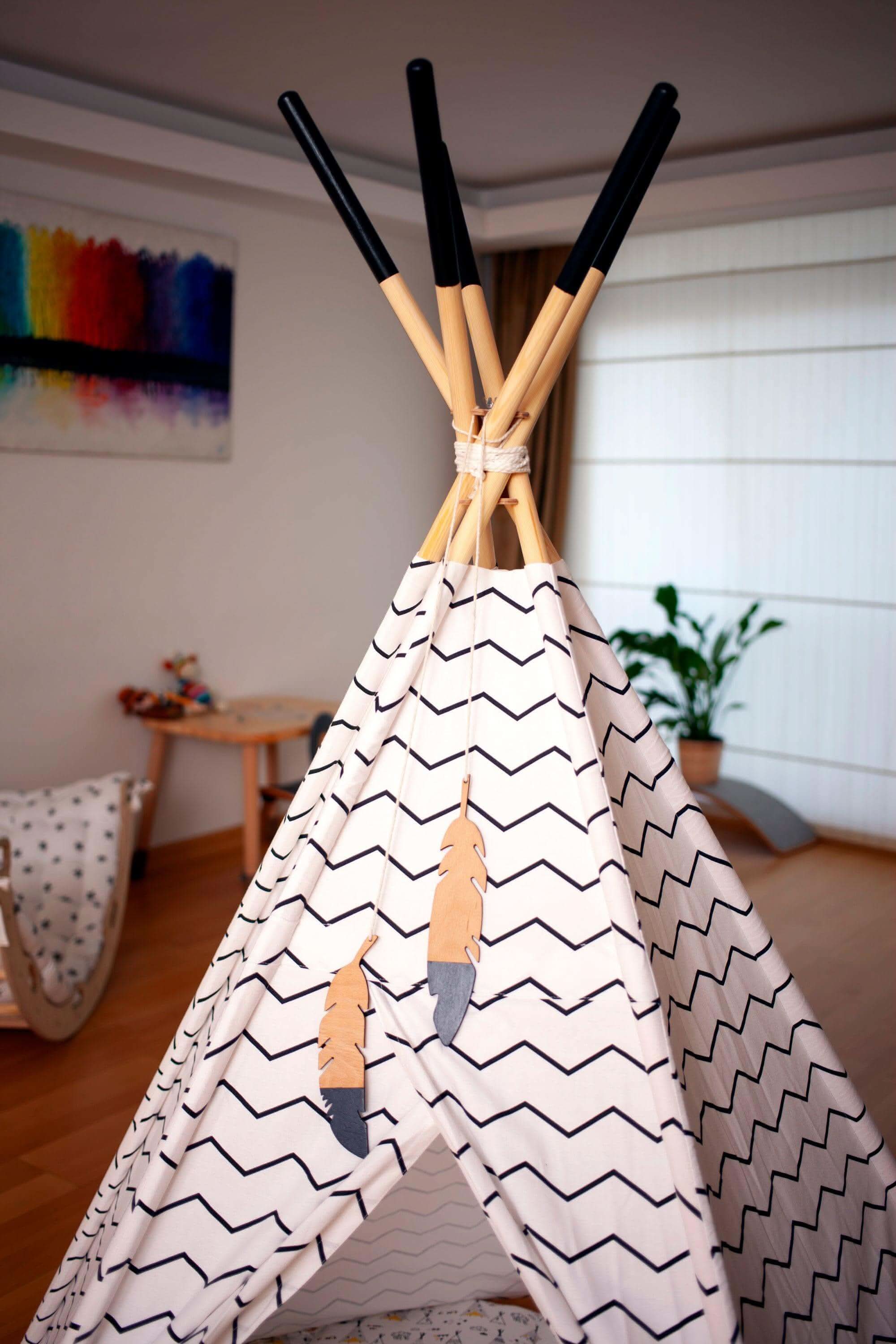 XL Teepee Tent and Play Mat Set - Image 11