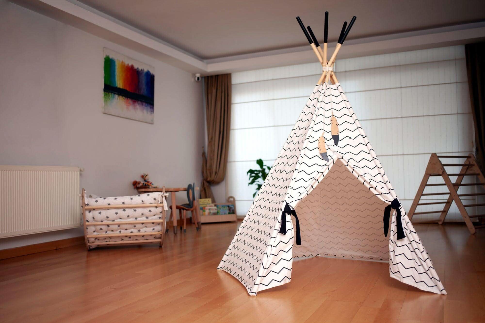 XL Teepee Tent and Play Mat Set - Image 12