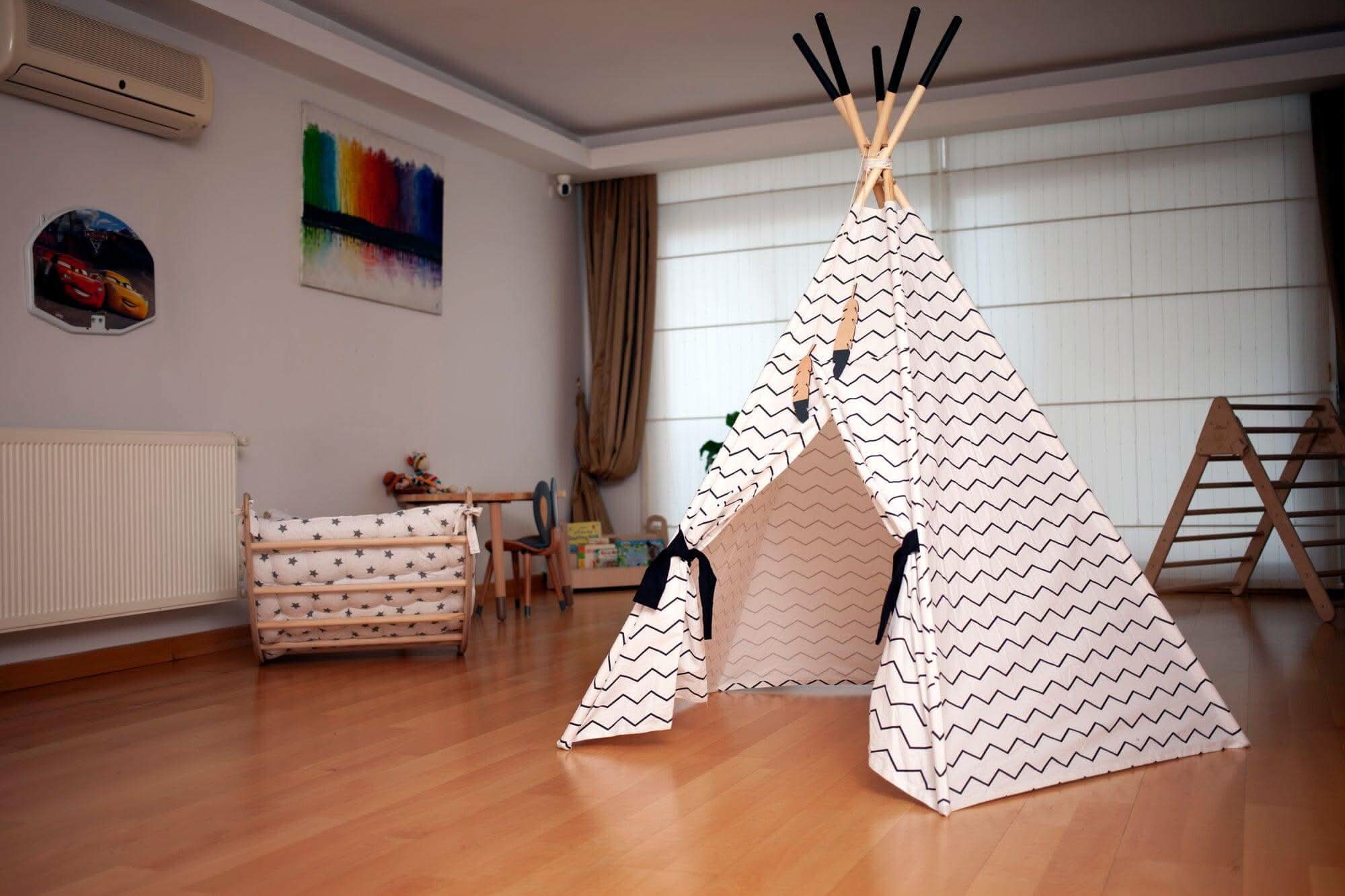 XL Teepee Tent and Play Mat Set - Image 13
