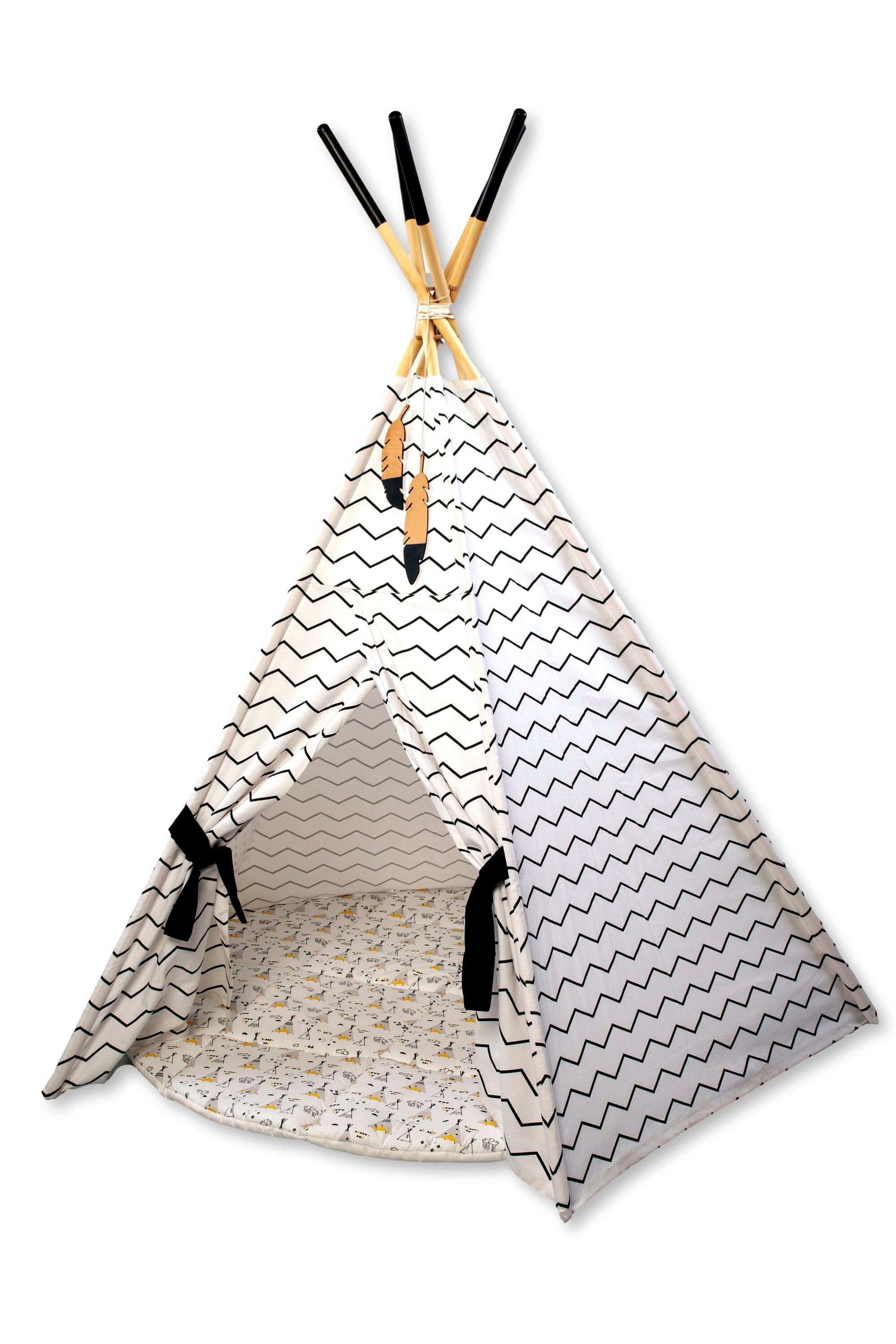 XL Teepee Tent and Play Mat Set - Image 4